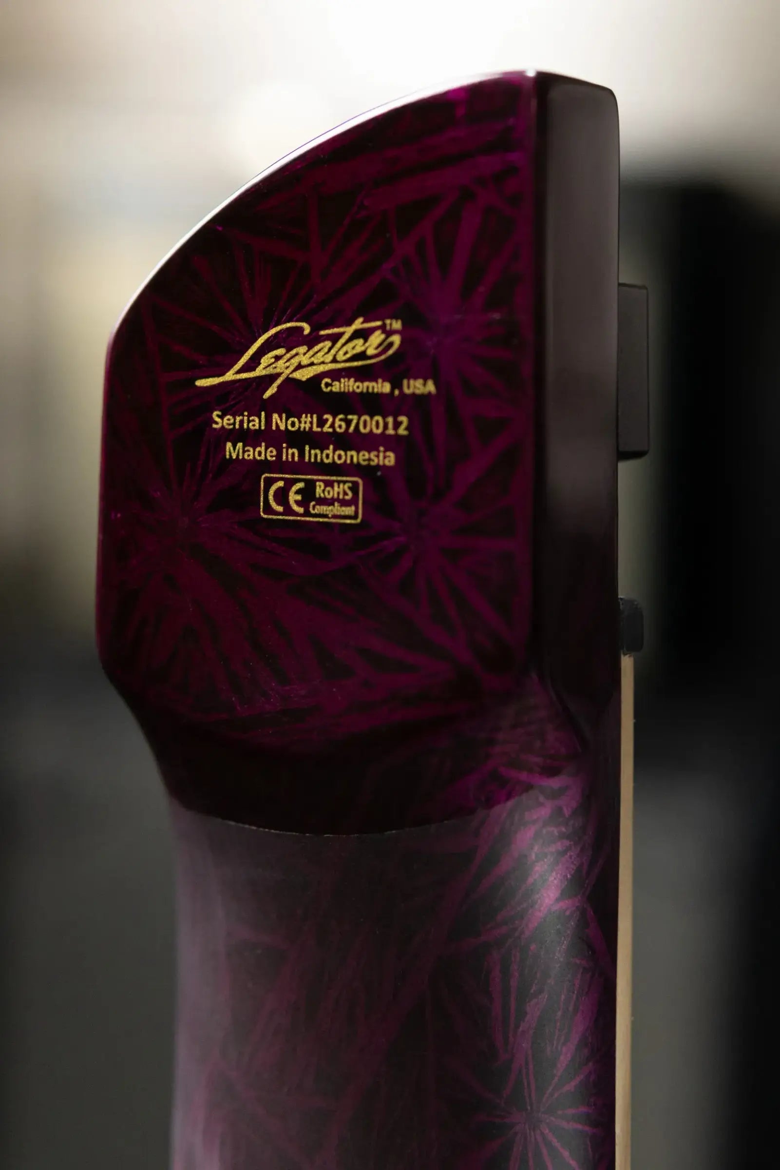 Legator R8F Revenant Bolt-On 8-String Multi-Scale Electric Guitar - Purple Rain with Padded Gig Bag
