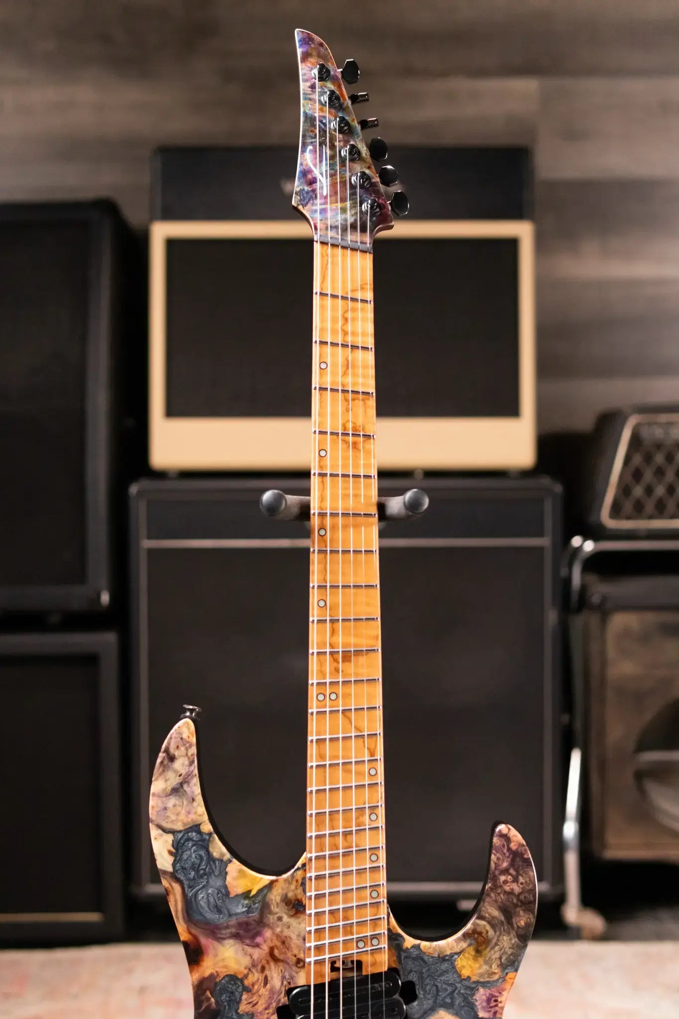 Legator X6F-CL Multi-Scale Electric Guitar - Coral with Gig Bag