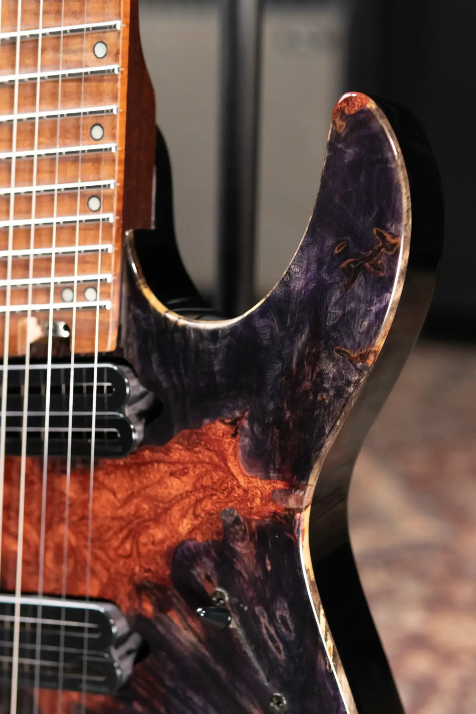 Legator X6F-MG Multi-Scale Electric Guitar - Magma with Gig Bag