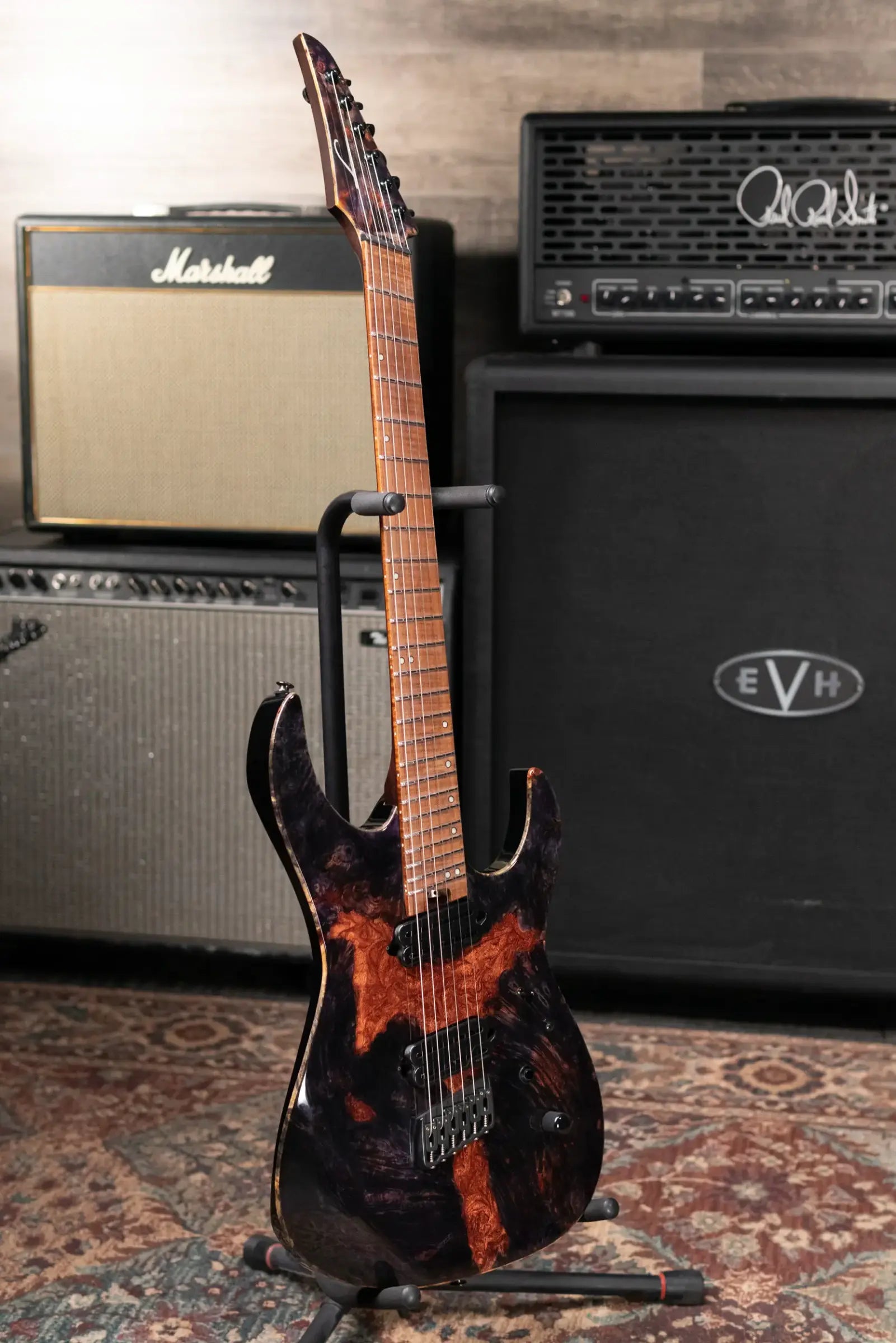 Legator X6F-MG Multi-Scale Electric Guitar - Magma with Gig Bag