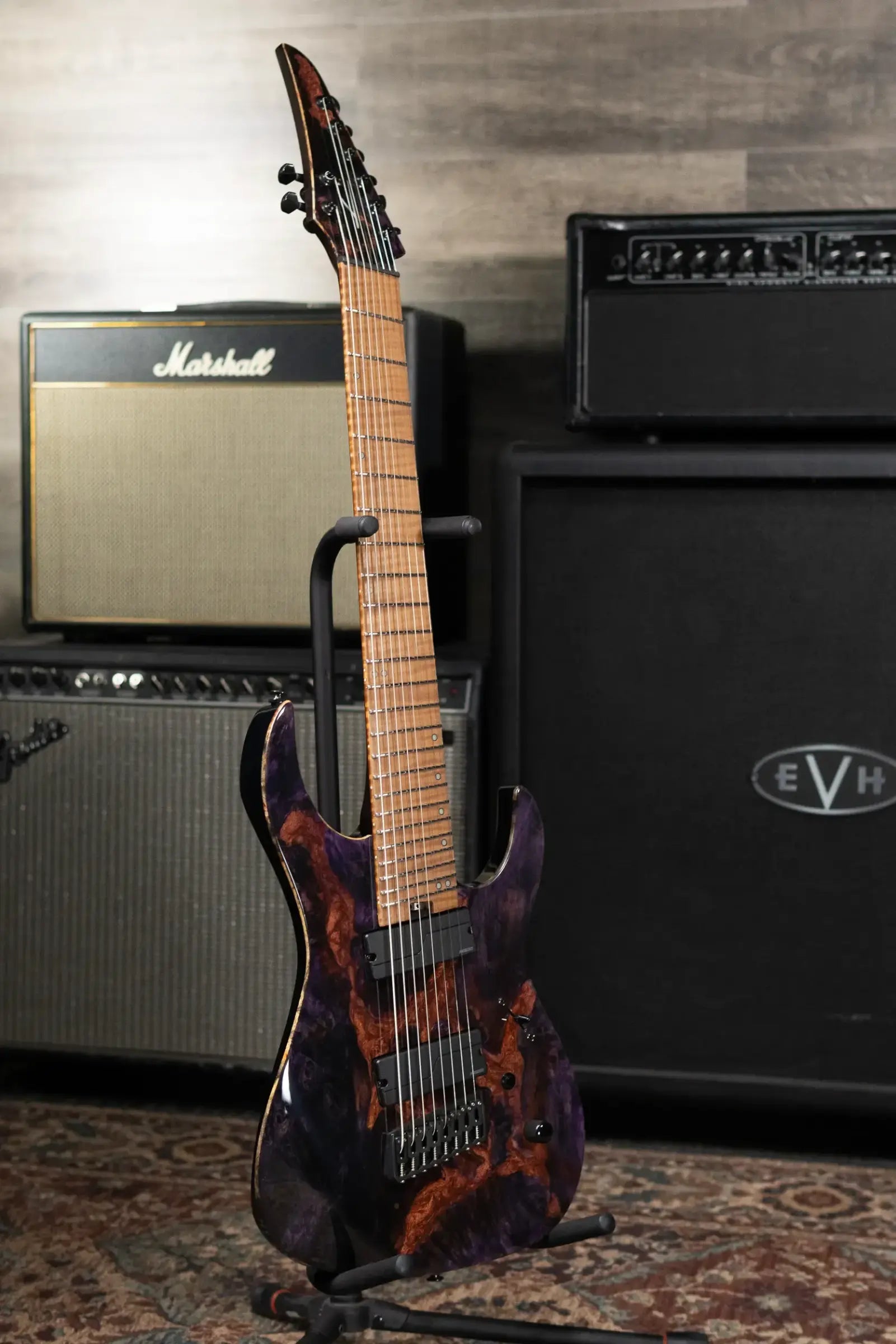 Legator X8F-MG 8-String Multi-Scale Electric Guitar - Magma with Gig Bag