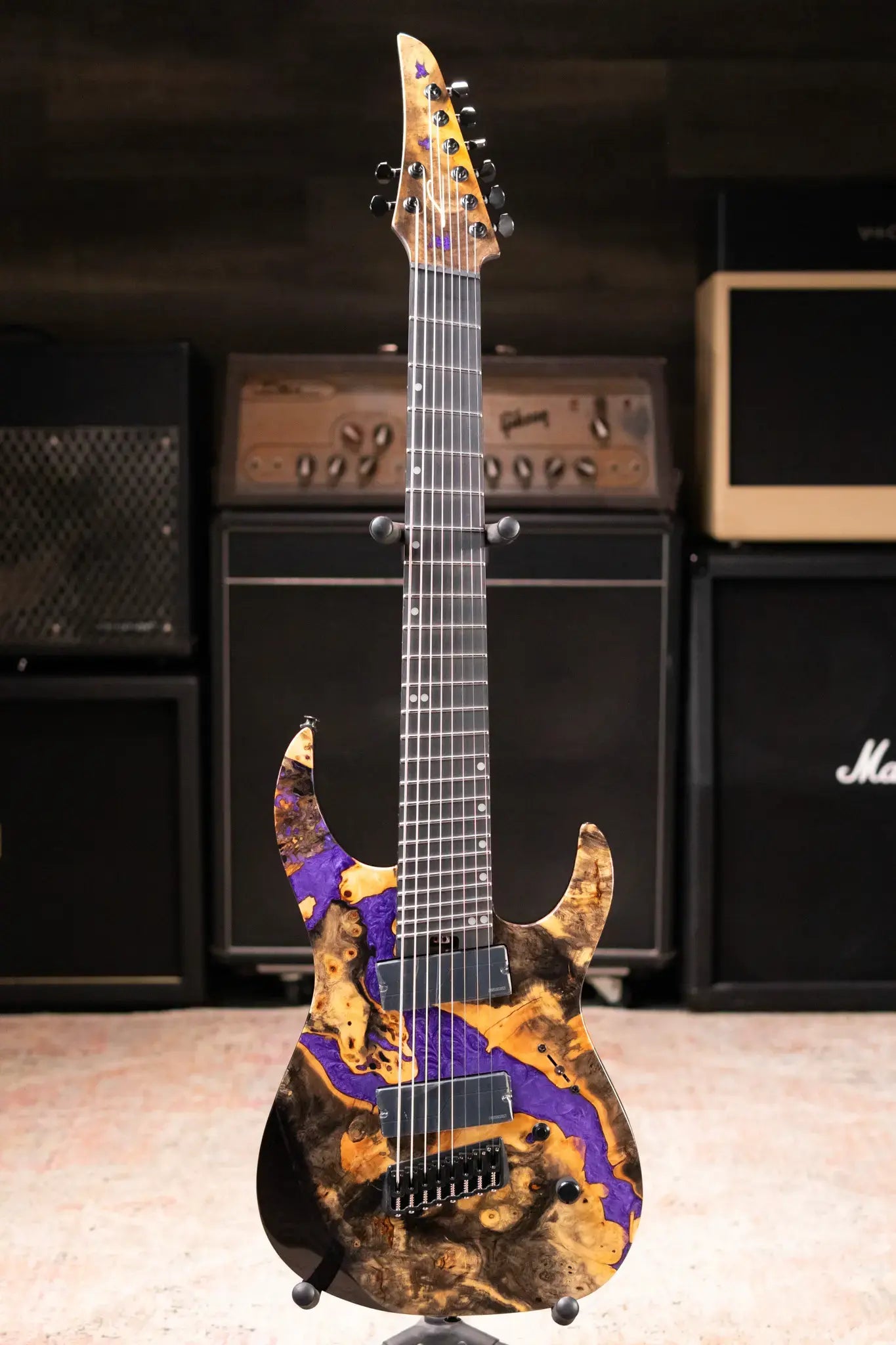 Legator X8F-RP Multi-Scale 8-String Electric Guitar - Royal Purple with Gig Bag