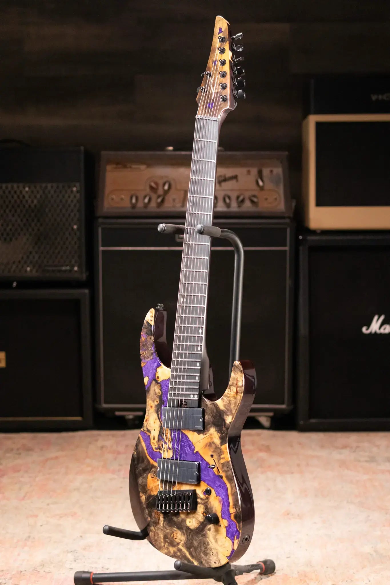Legator X8F-RP Multi-Scale 8-String Electric Guitar - Royal Purple with Gig Bag