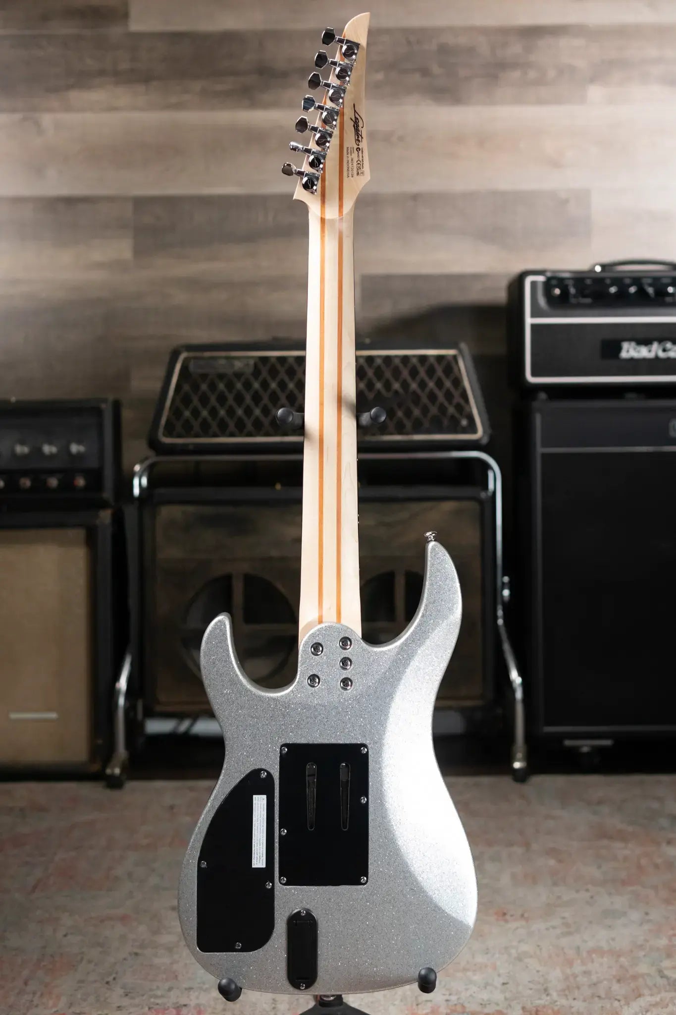 Legator Y07 7-String Electric Guitar - Silver with Gig Bag