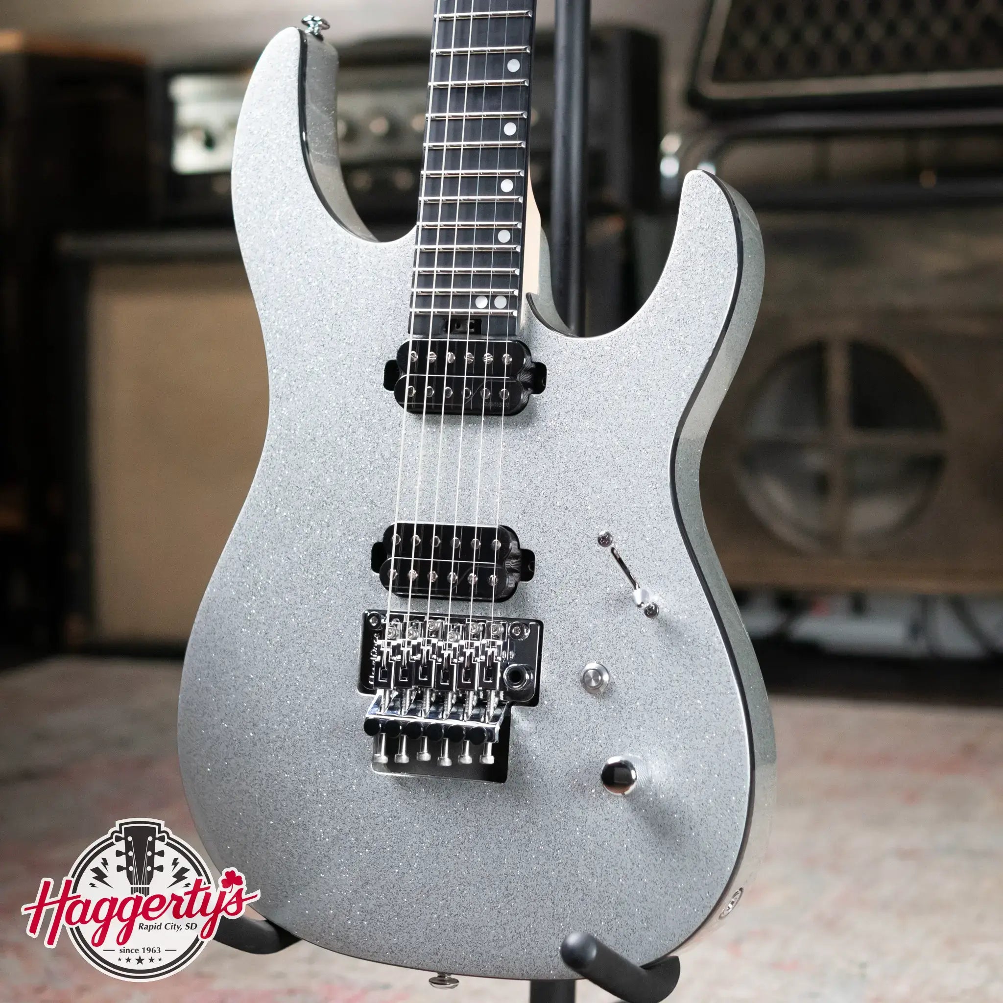 Legator YO6 Electric Guitar Silver Sparkle with Gig Bag 67b3884f36630