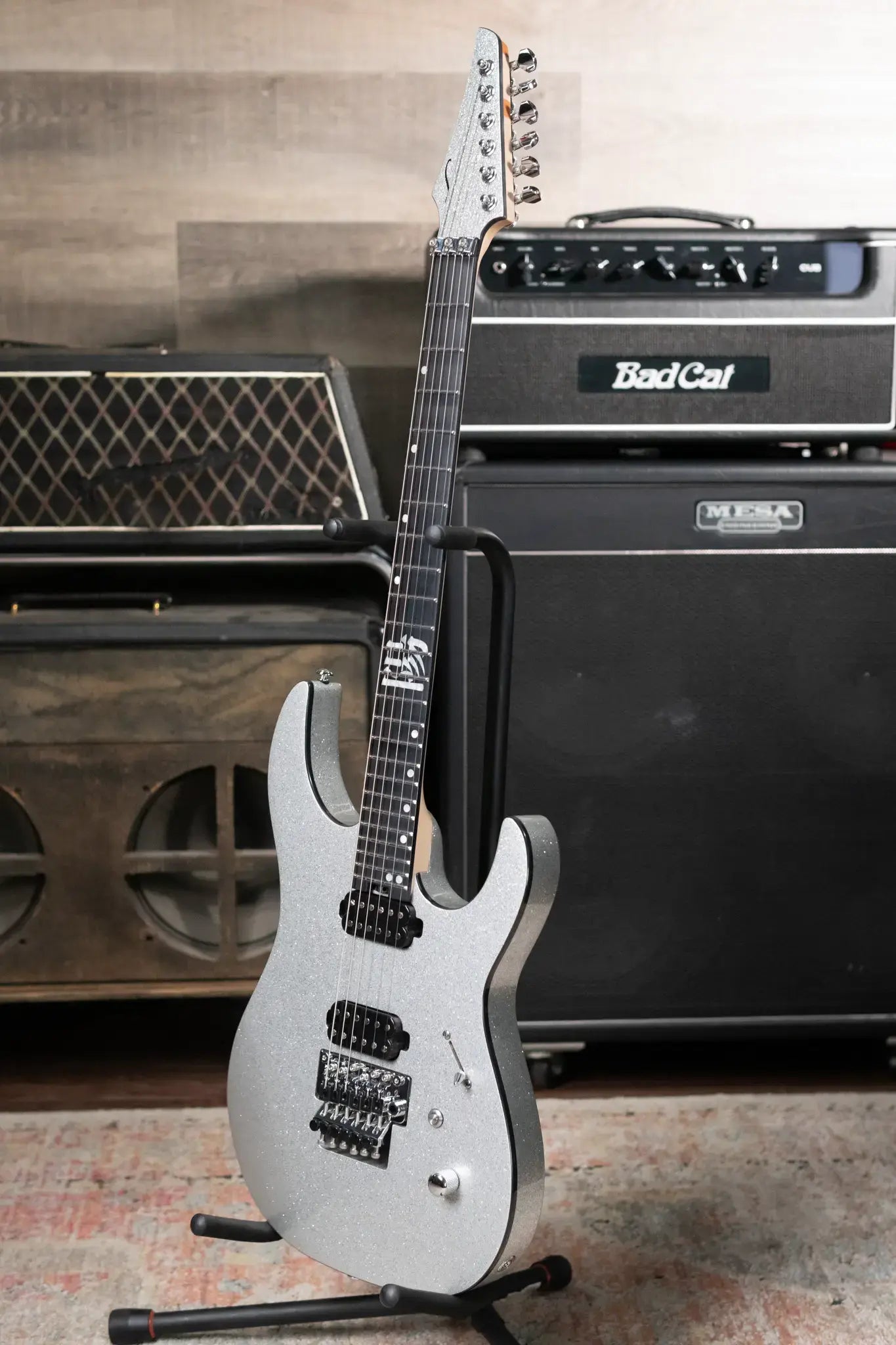 Legator YO6 Electric Guitar - Silver Sparkle with Gig Bag