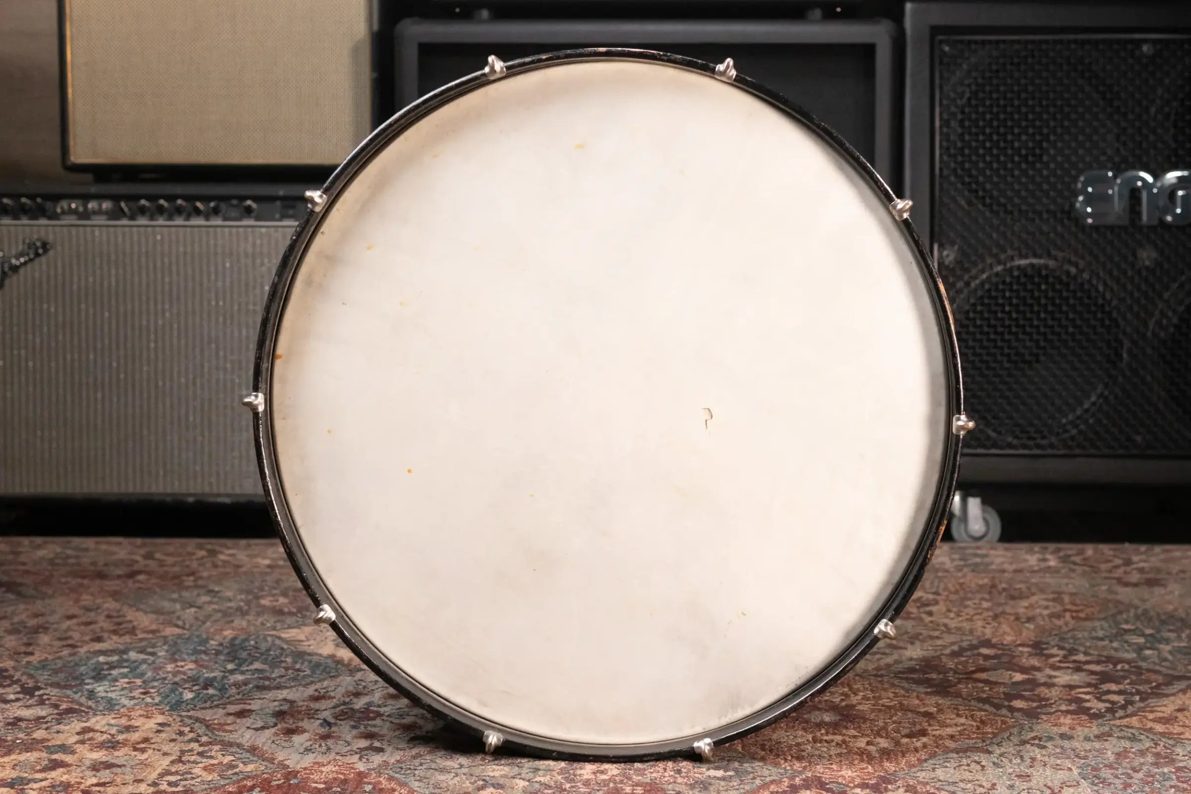 Ludwig 1920's 26"x11" Bass Drum with Original Heads - Black