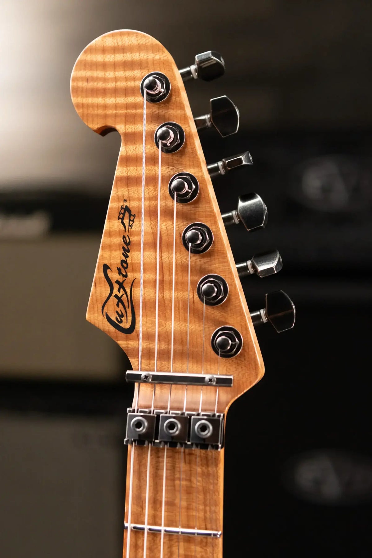 Luxxtone El Machete Electric Guitar - Black Doghair with Hardshell Case