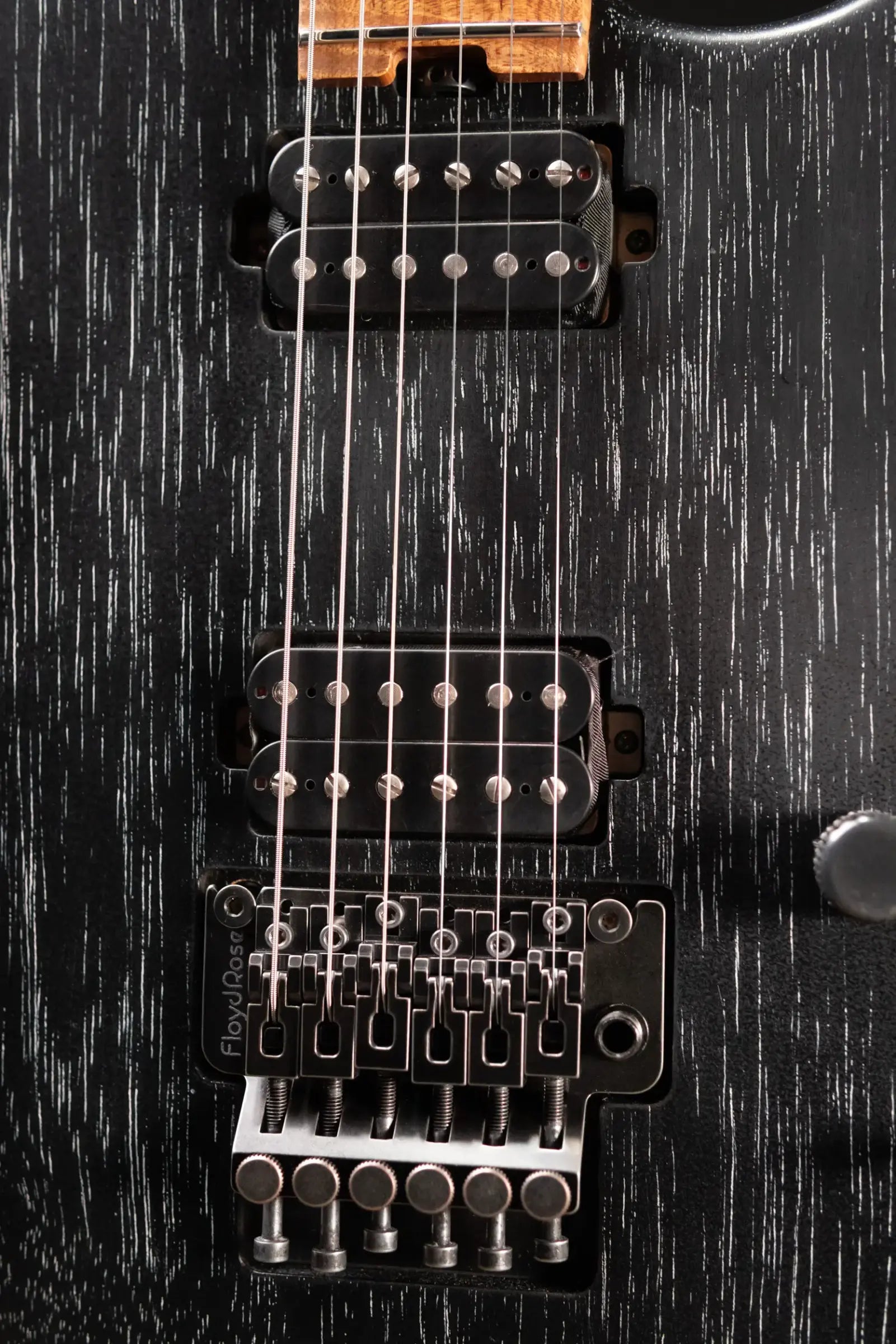 Luxxtone El Machete Electric Guitar - Black Doghair with Hardshell Case
