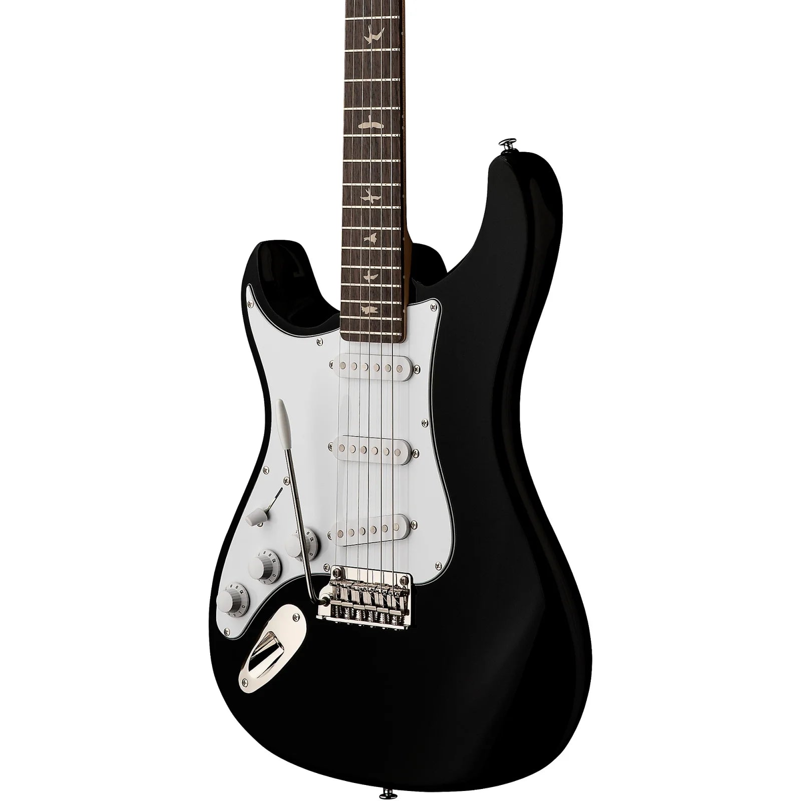 PRS SE Silver Sky Left-Handed Electric Guitar - Piano Black with Gig Bag