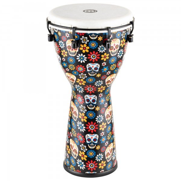 Meinl Percussion 10" Alpine Series Djembe, Synthetic head, Day of the Dead