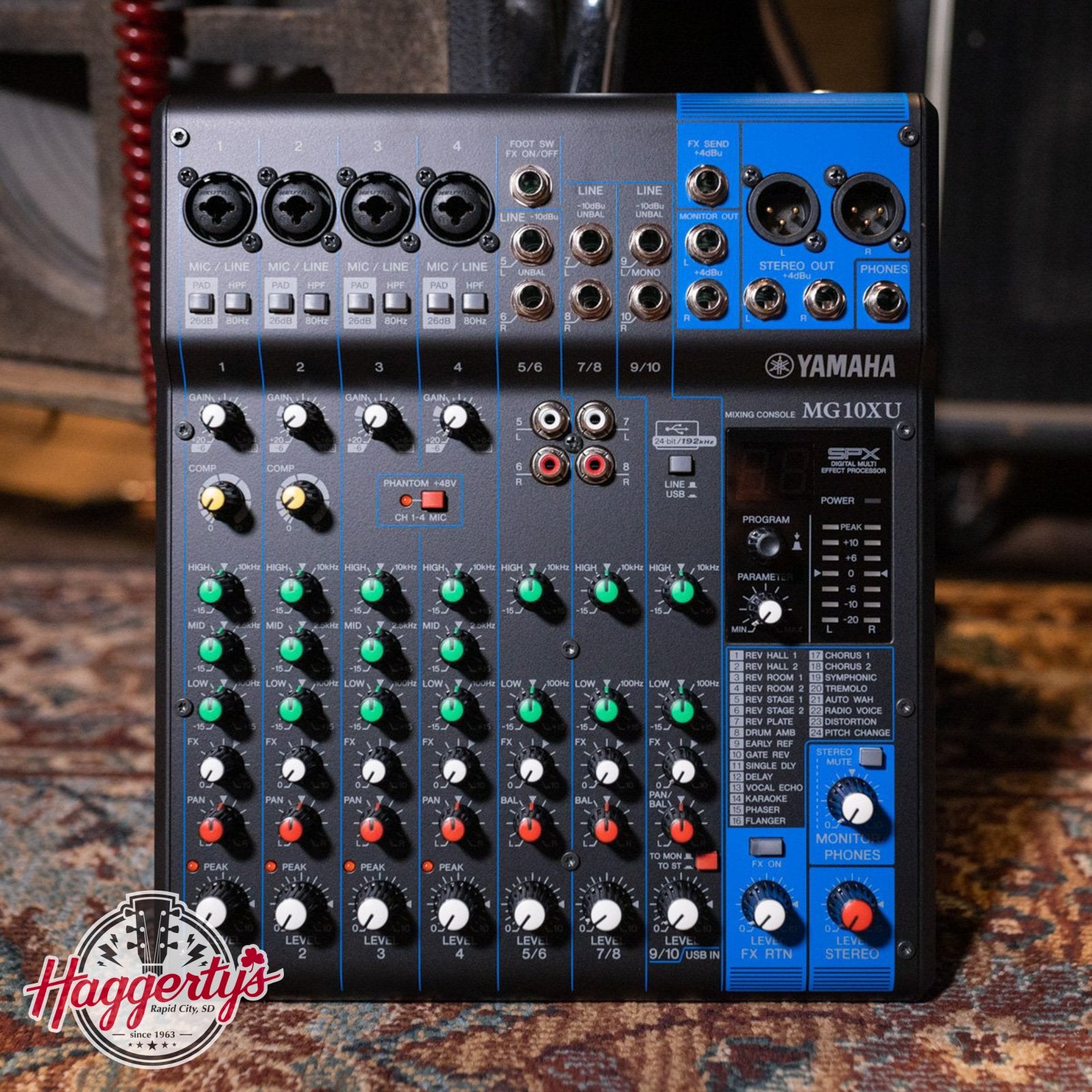 Yamaha MG10XU 10-Channel Analog Mixer with Effects & USB Interface