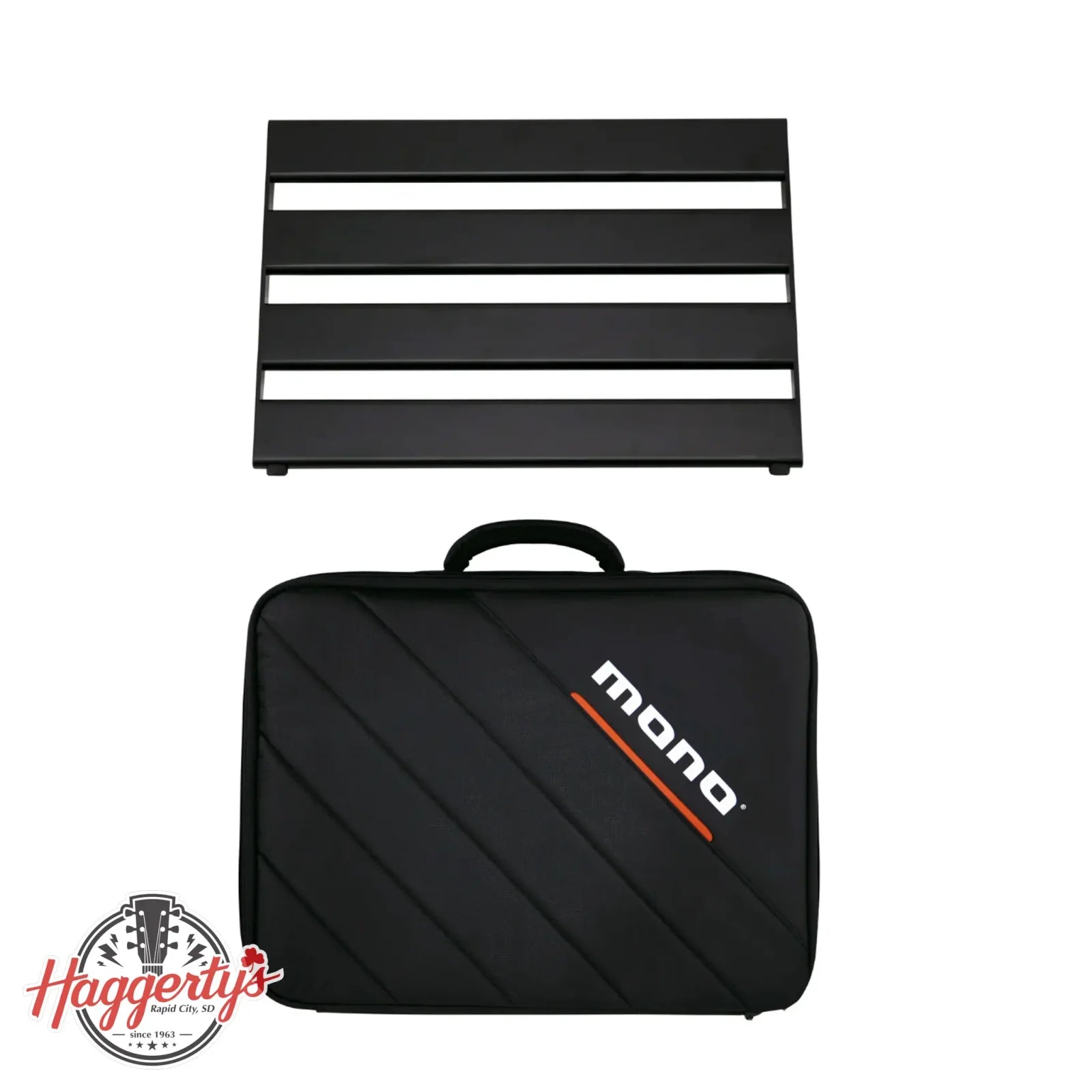 MONO Pedalboard Rail - Small Black + Stealth Club Accessory Case