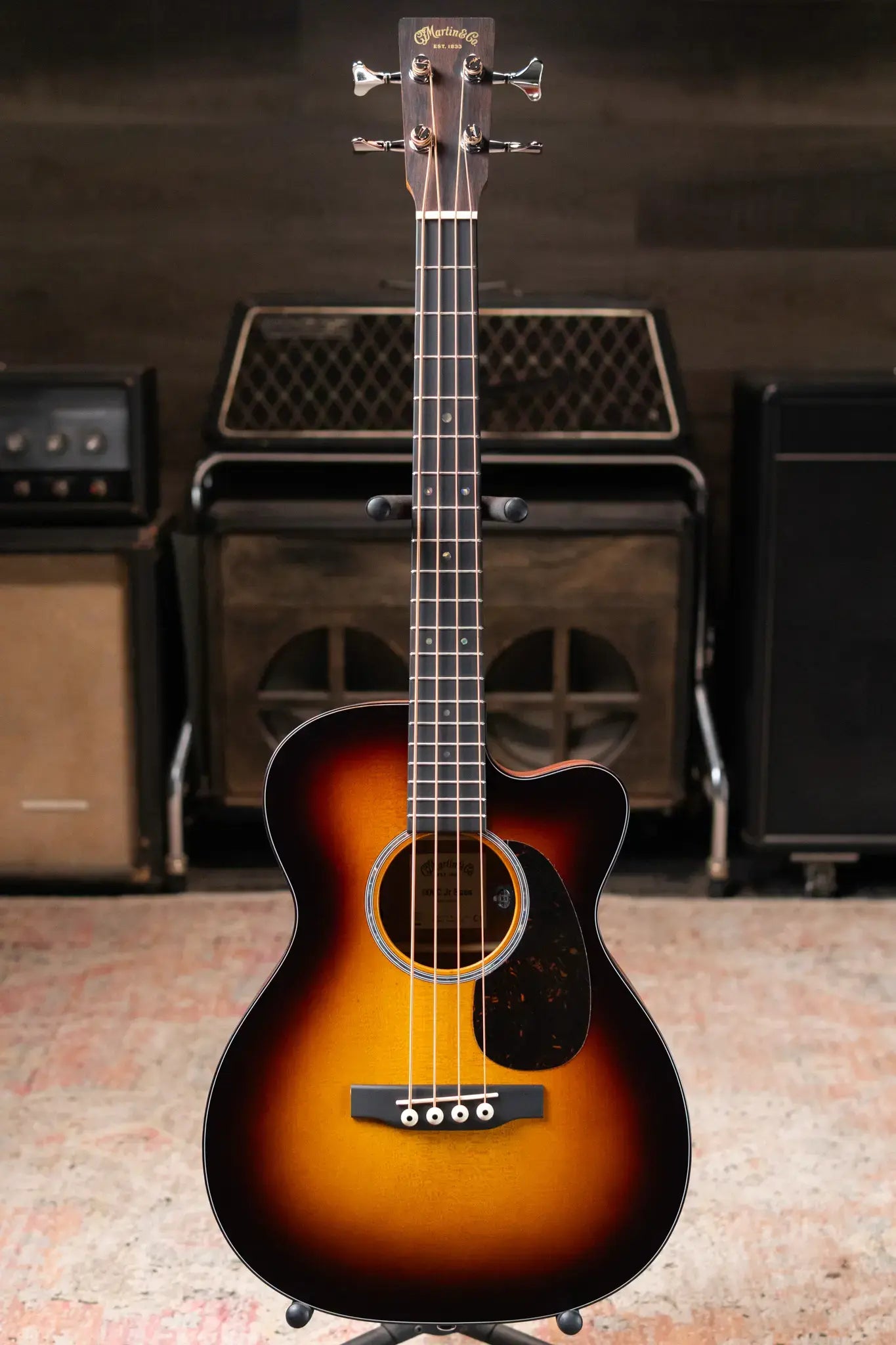Martin 000C Jr-E Acoustic/Electric Bass - Burst with Gig Bag
