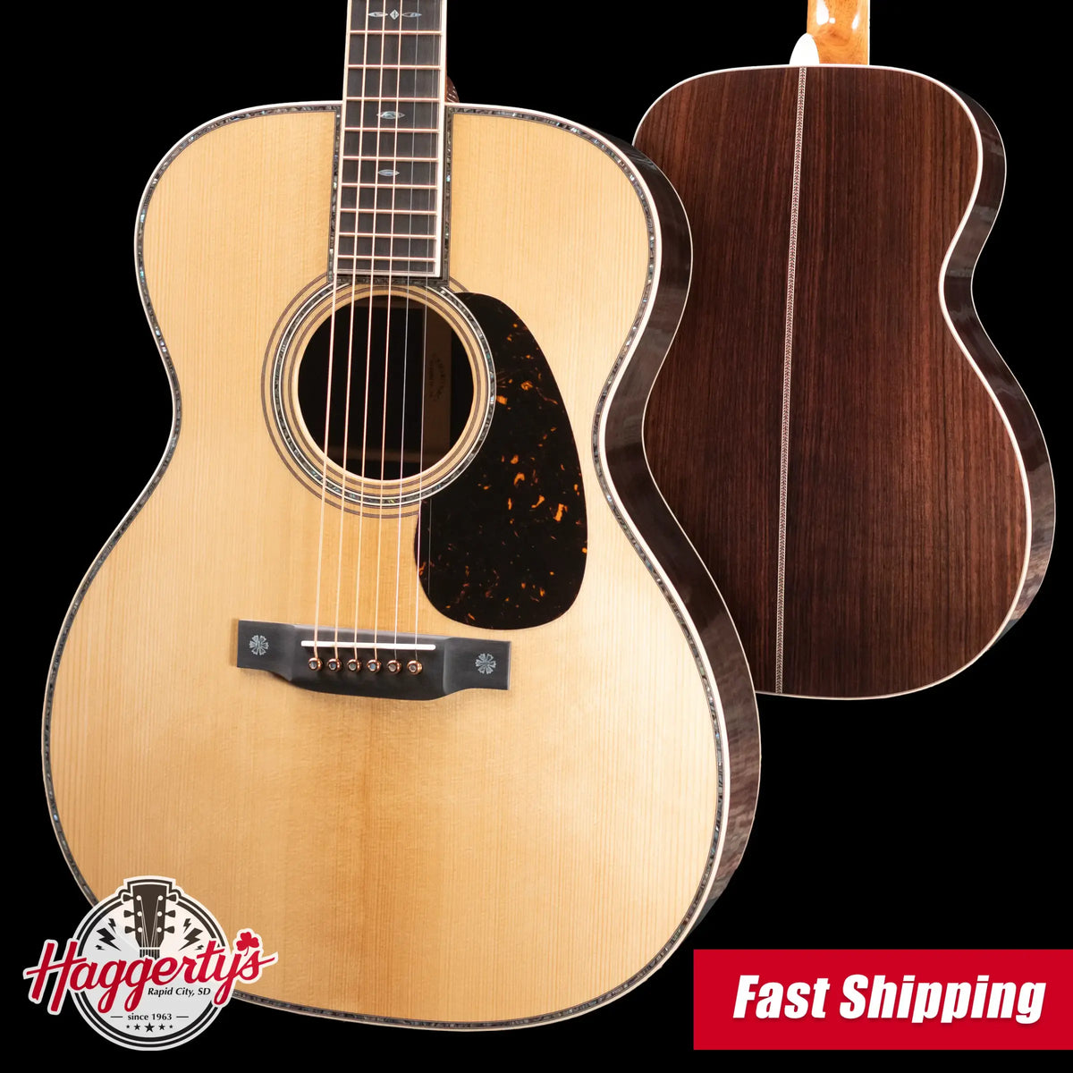 Martin 000-42 Modern Deluxe Acoustic Guitar - Natural with Hardshell Case
