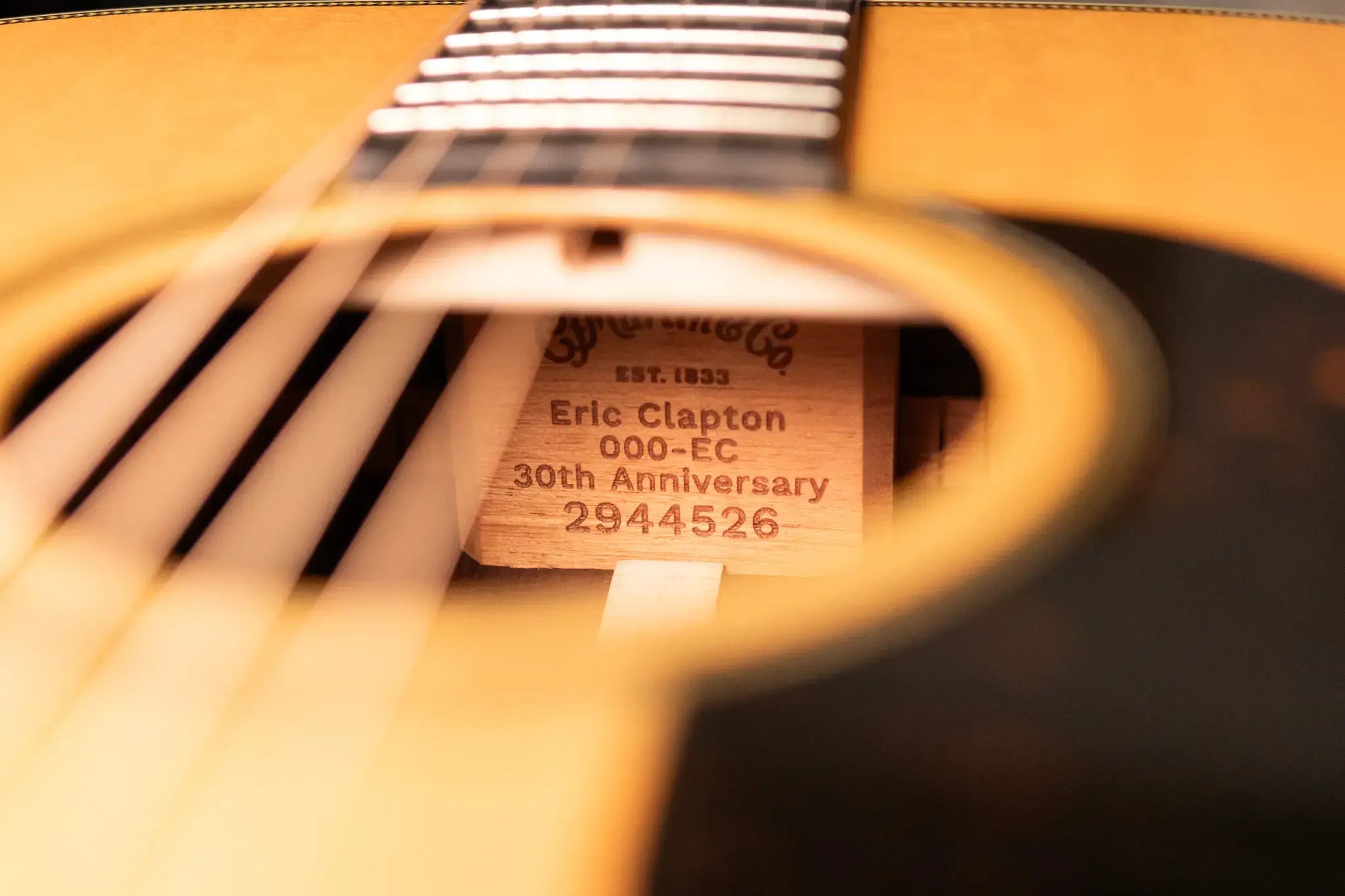 Martin 000-EC 30th Anniversary Eric Clapton Signature Acoustic Guitar with Hardshell Case