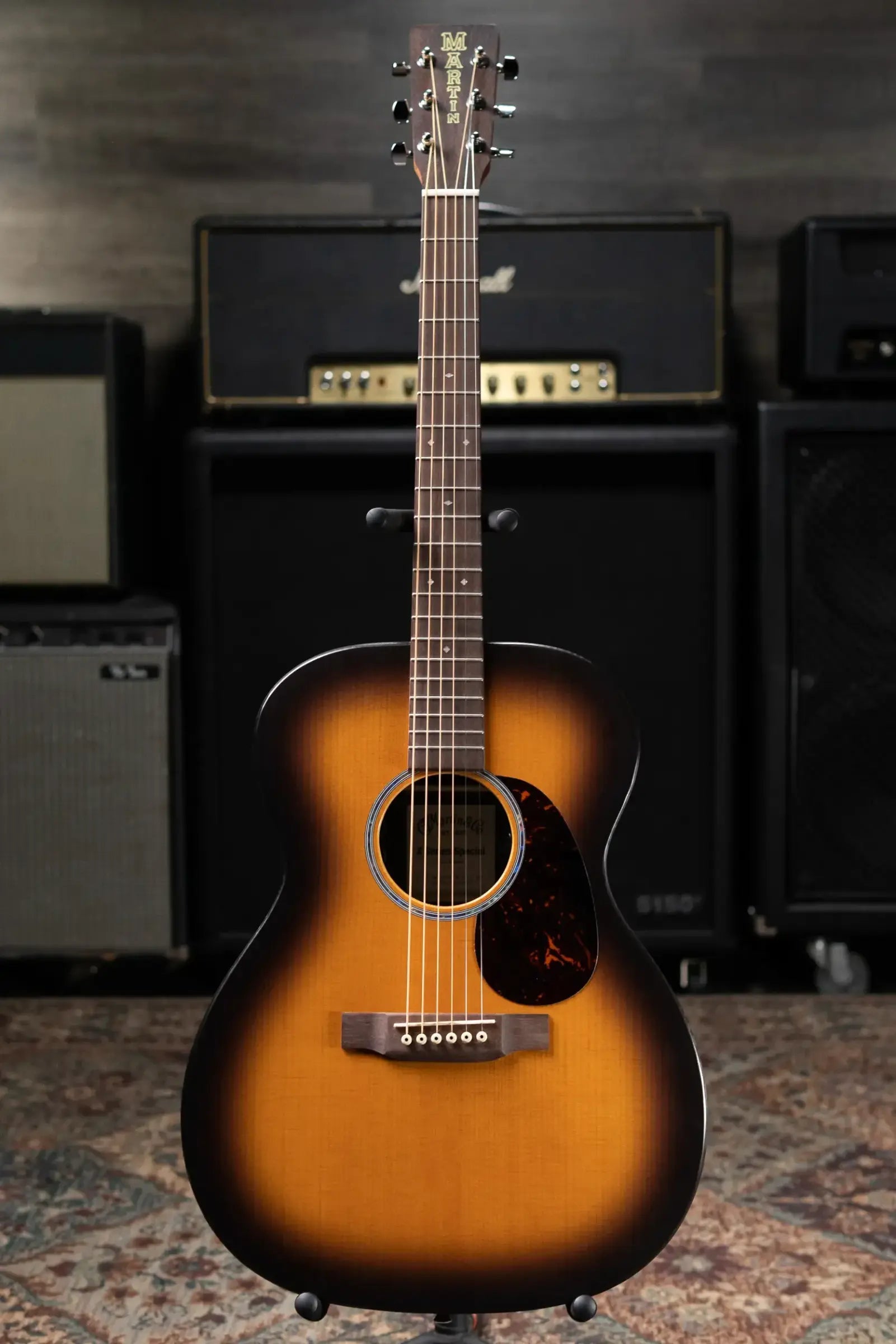 Martin 000-X2E Brazilian Special Acoustic/Electric Guitar - Burst with Gig Bag