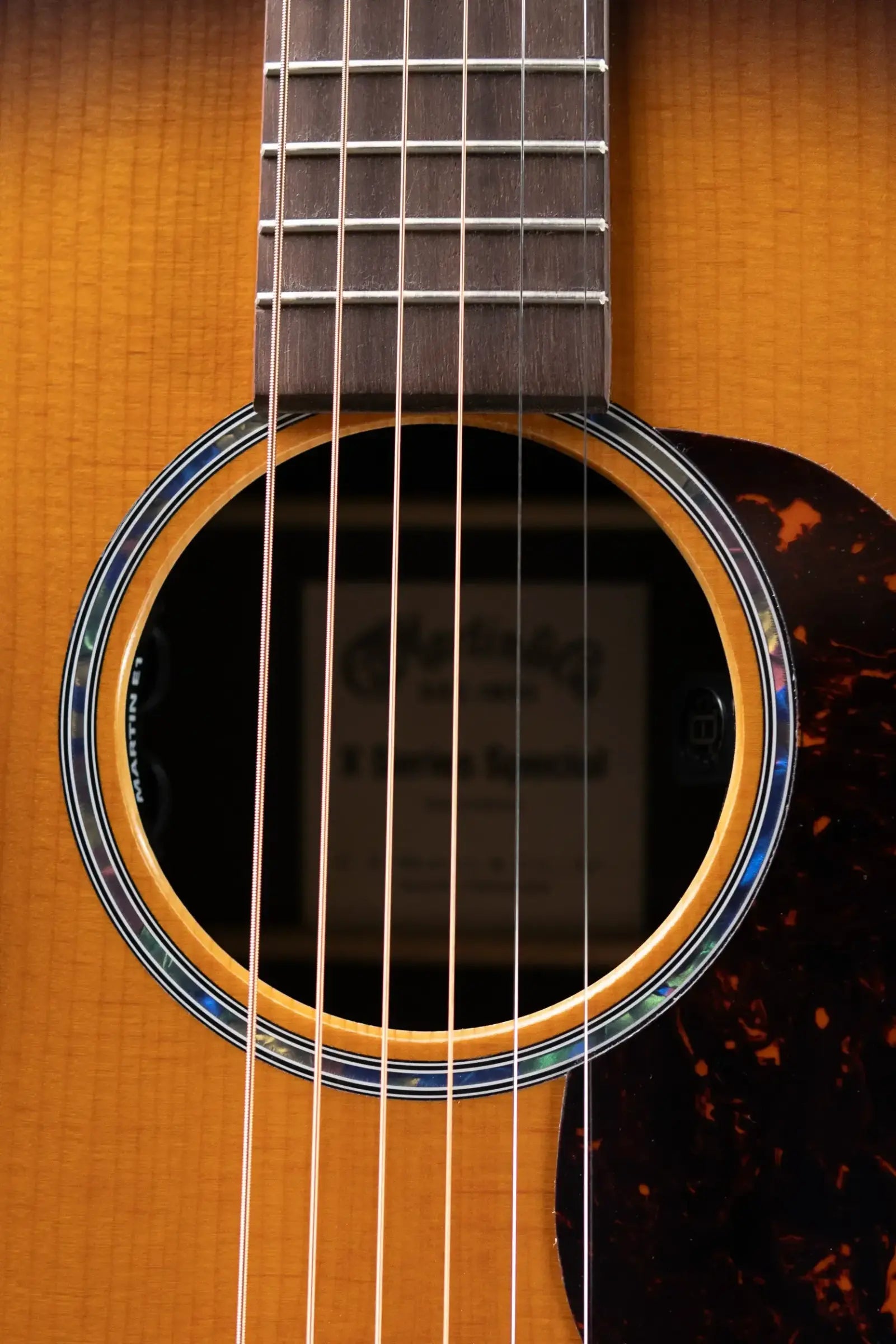 Martin 000-X2E Brazilian Special Acoustic/Electric Guitar - Burst with Gig Bag