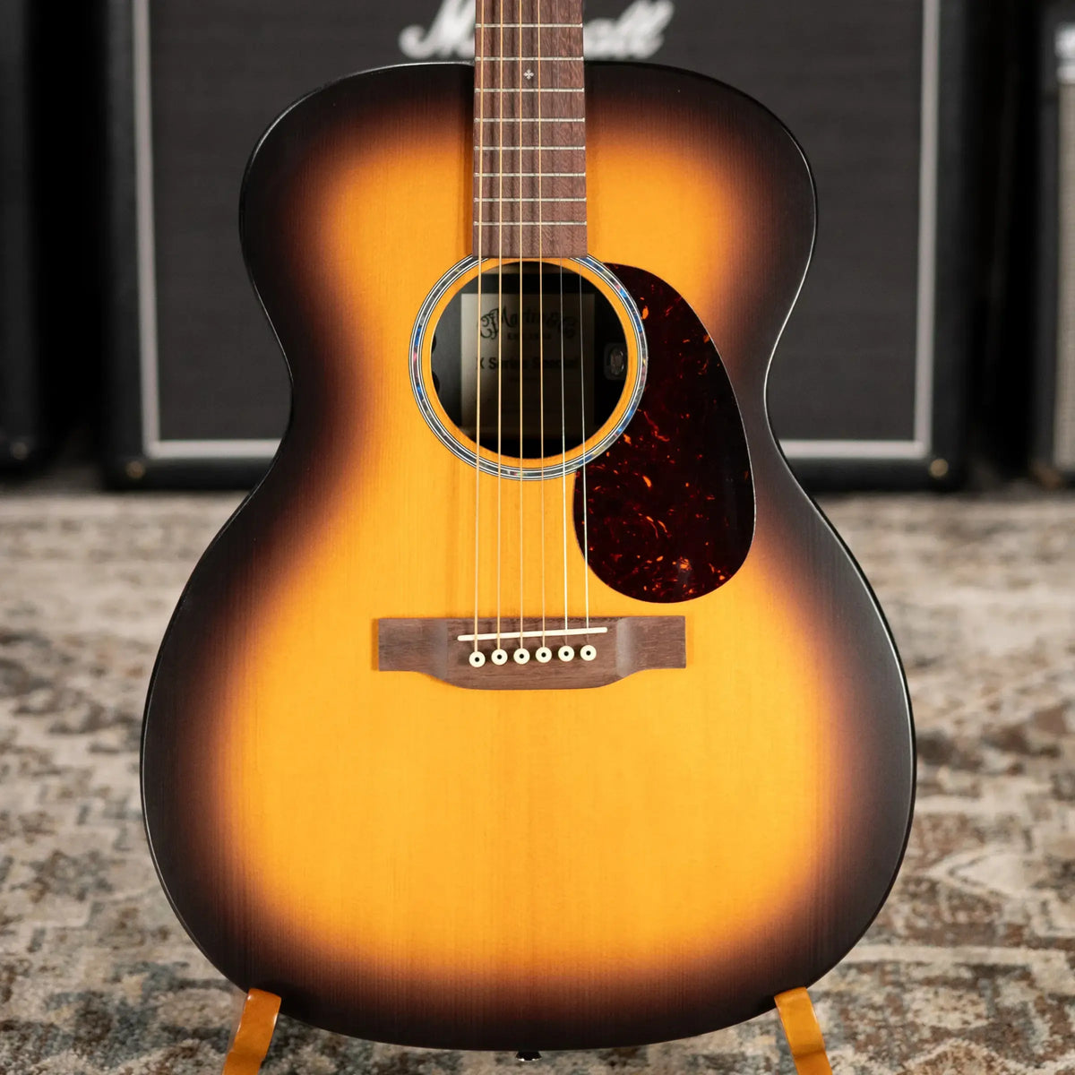 Martin 000-X2E Brazilian Special Acoustic/Electric Guitar - Burst with Gig Bag