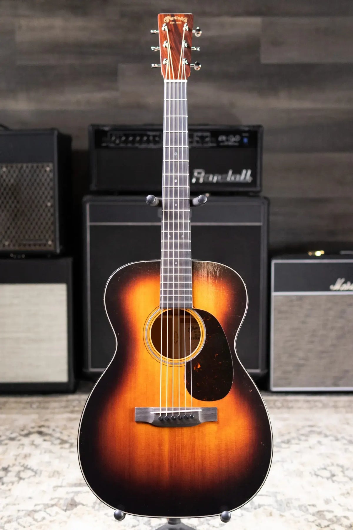 Martin 00-18 Joe Bonamassa Signature Acoustic Guitar - Burst with Hardshell Case