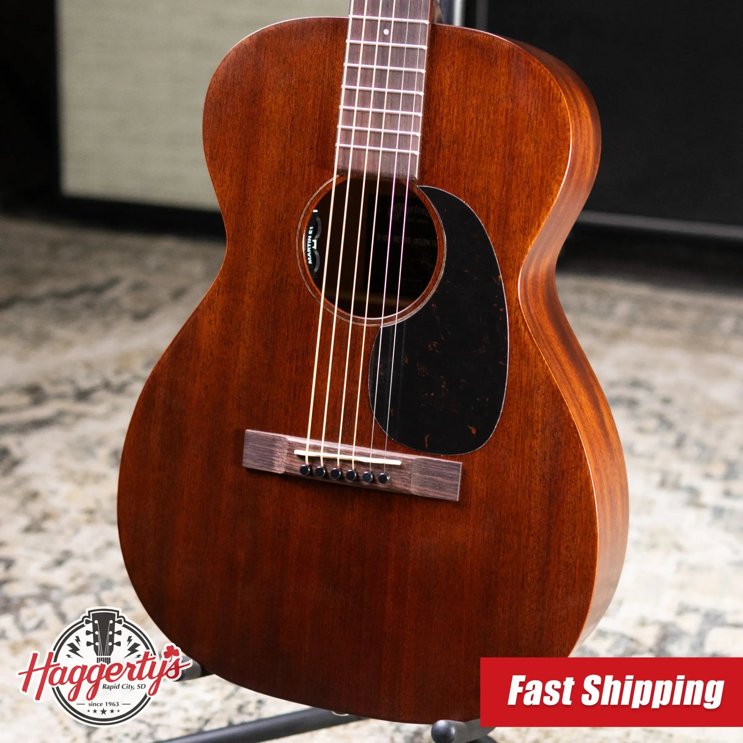 Martin 0-10E Retro Jason Isbell Acoustic/Electric Guitar - Dark Mahogany with Gig Bag
