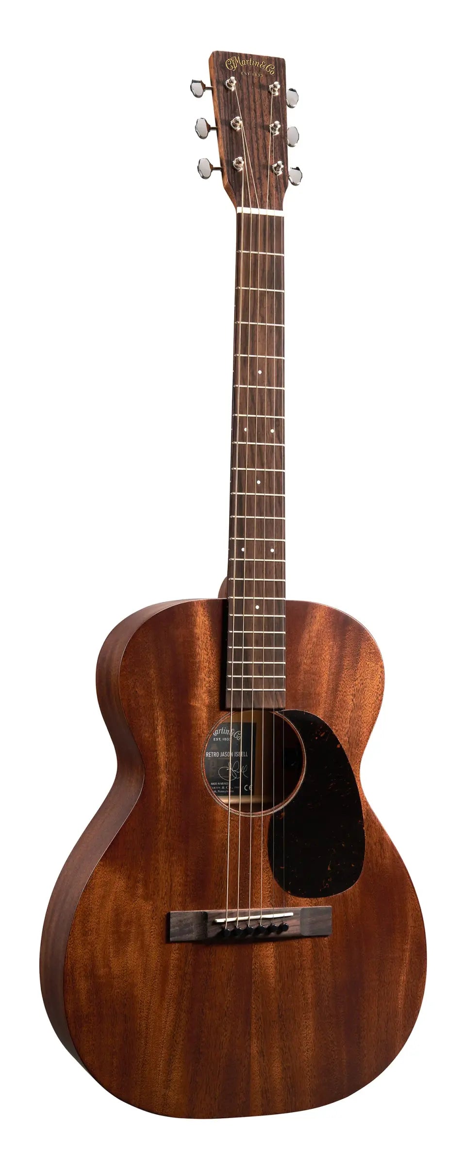 Martin 0-10E Retro Jason Isbell Concert Signature Short Scale Acoustic/Electric Guitar - Dark Mahogany with Gig Bag