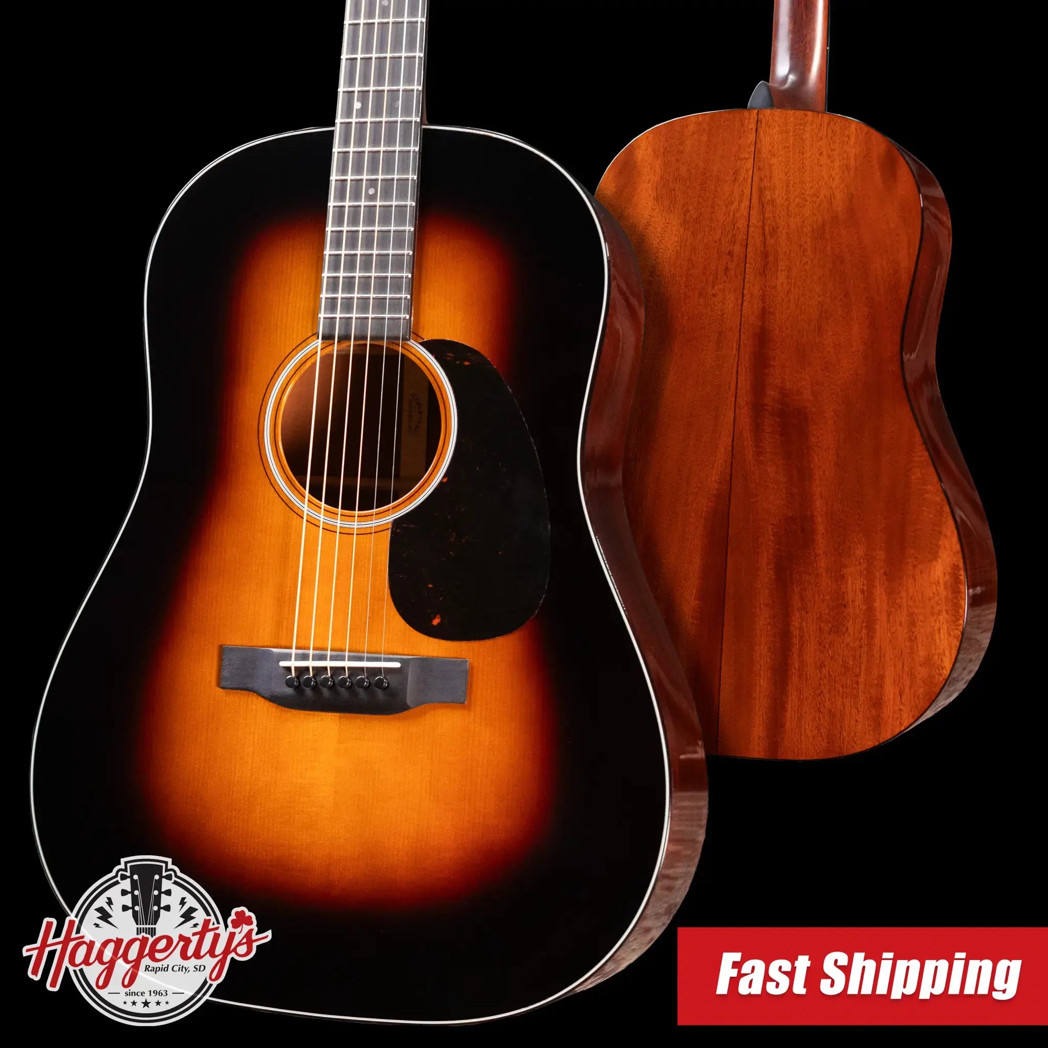 Martin Custom Old Style 18 D-12F Cuban Mahogany/VTS Adirondack Spruce Acoustic Guitar - 1935 Sunburst with Hardshell Case - Used