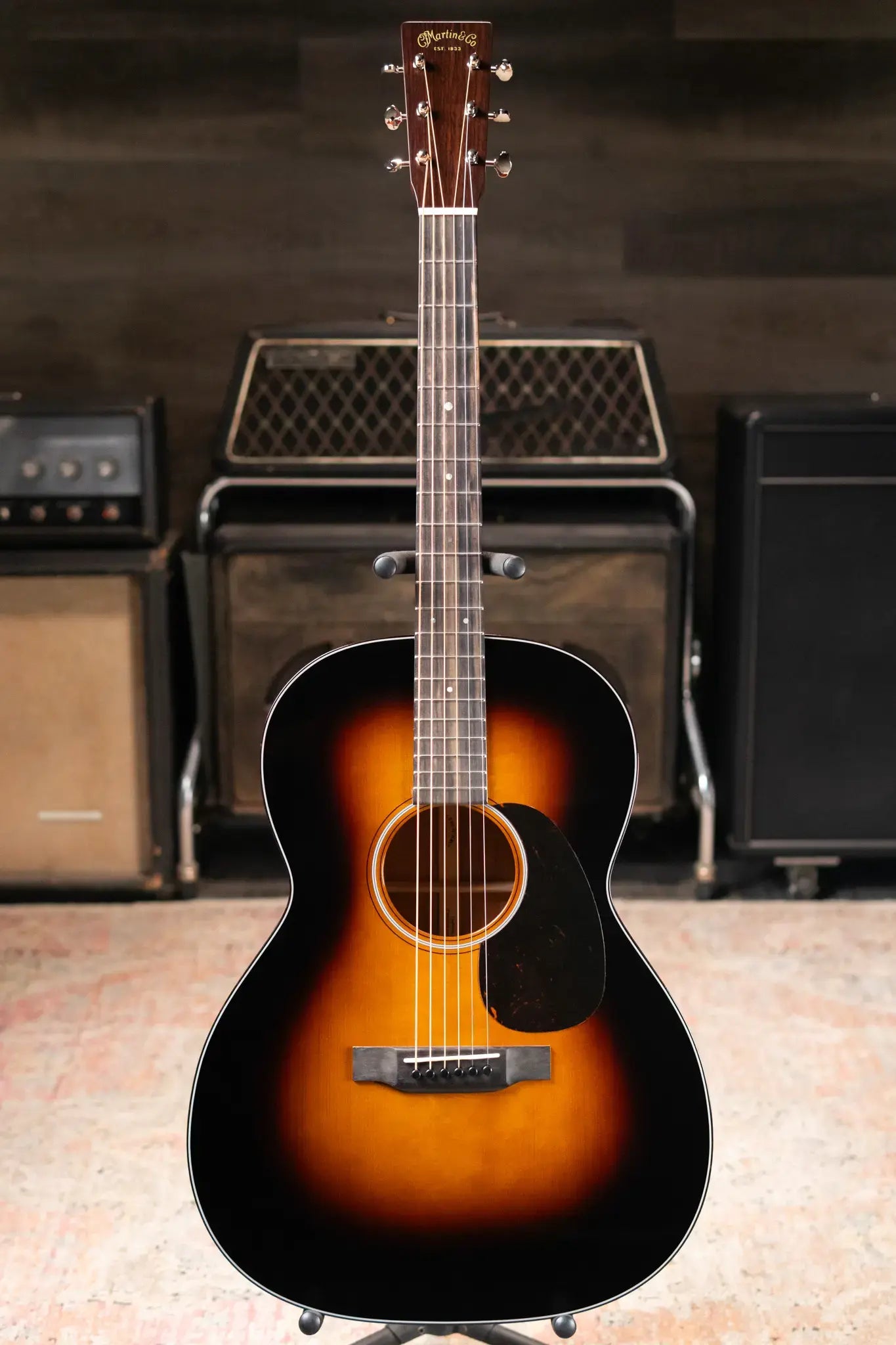 Martin Custom Shop 0000-12F Sinker Mahogany - 1935 Sunburst with Hardshell Case - Used