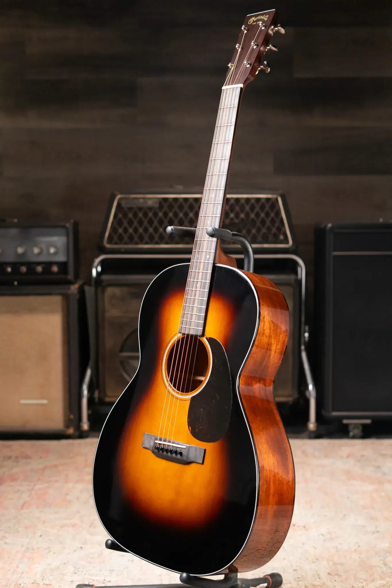 Martin Custom Shop 0000-12F Sinker Mahogany - 1935 Sunburst with Hardshell Case - Used