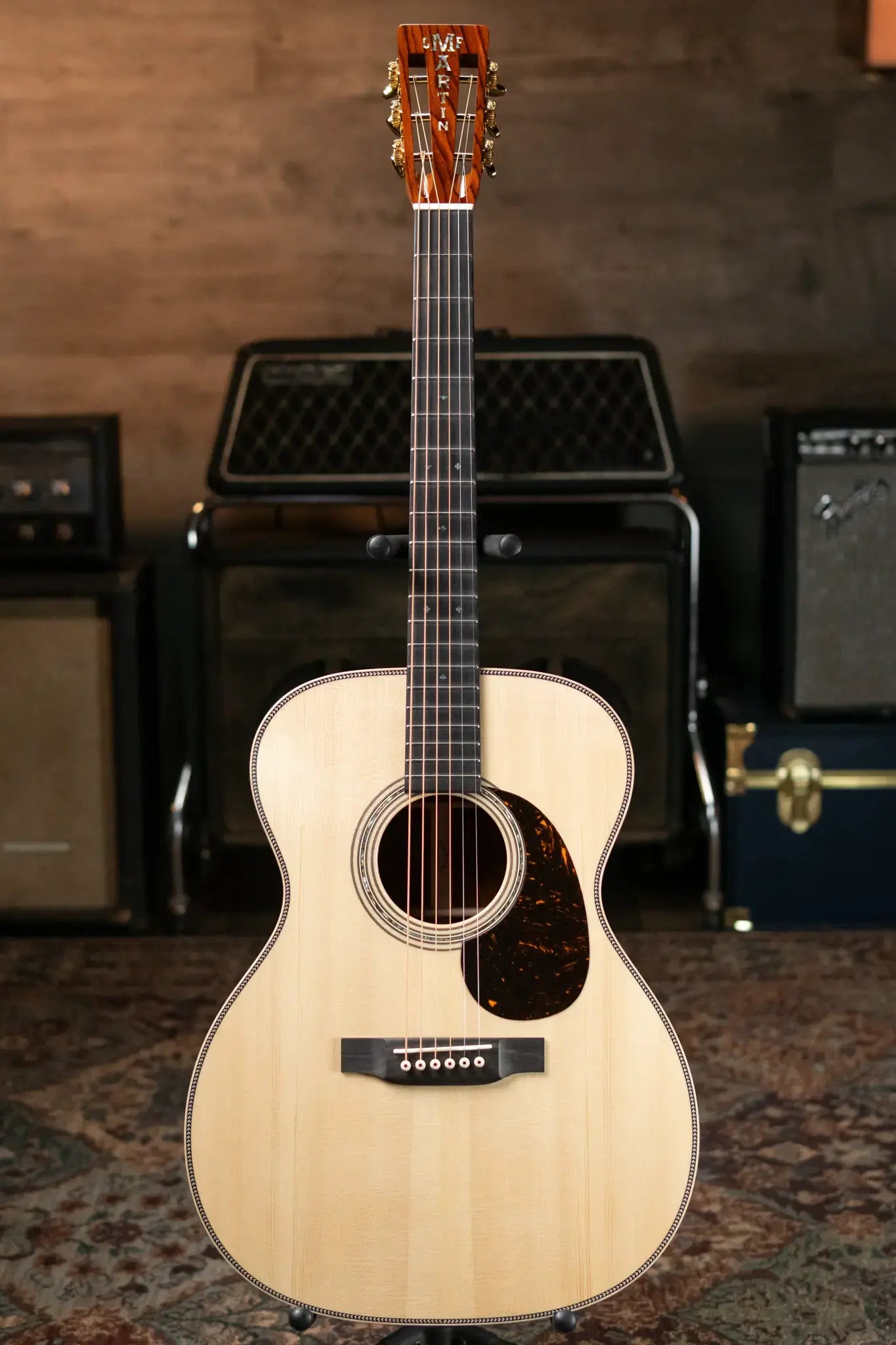 Martin Custom Style 45 000 Acoustic - Cocobolo/European High-Altitude Swiss Spruce, Natural with Hardshell Case
