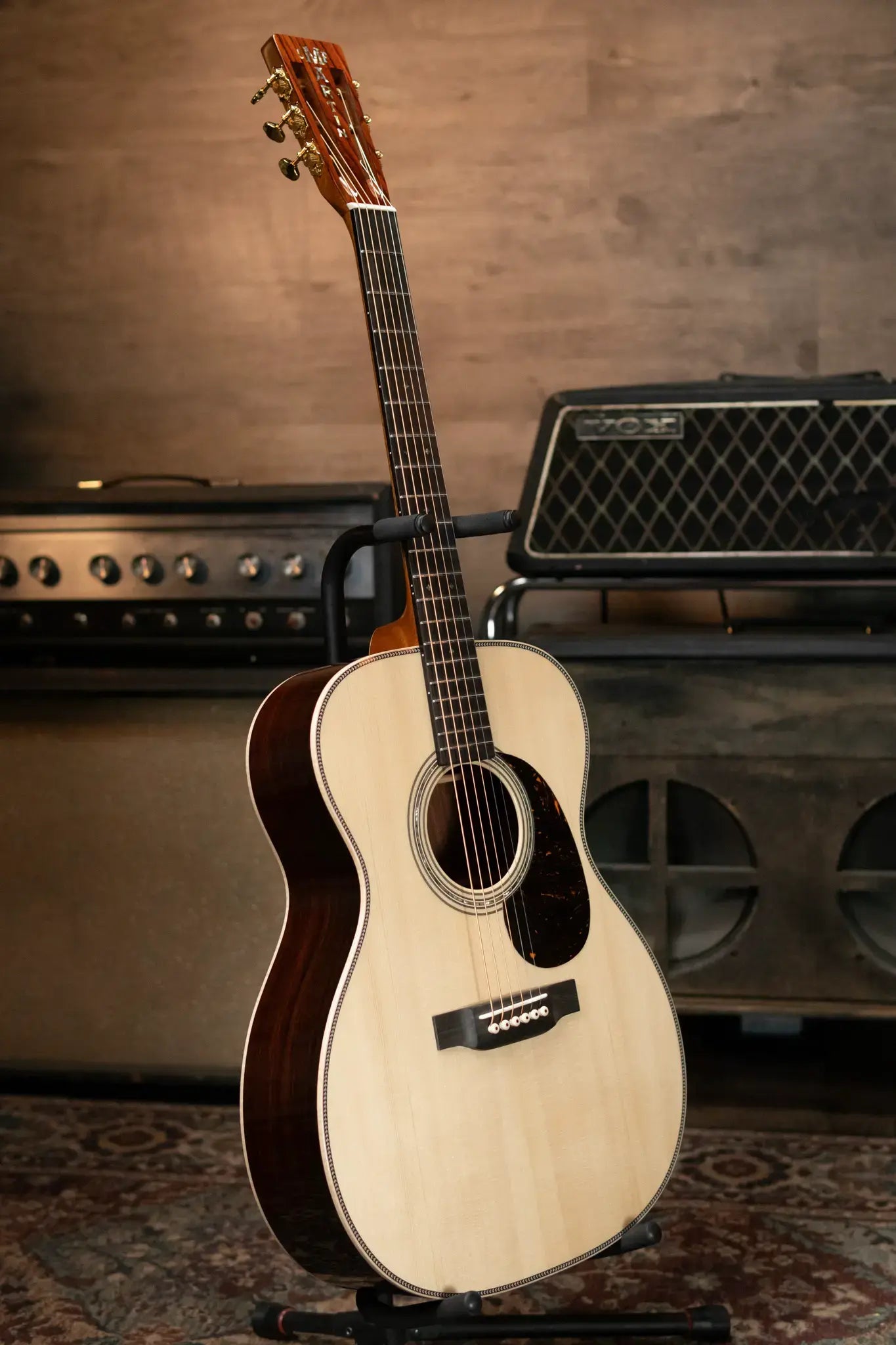 Martin Custom Style 45 000 Acoustic - Cocobolo/European High-Altitude Swiss Spruce, Natural with Hardshell Case