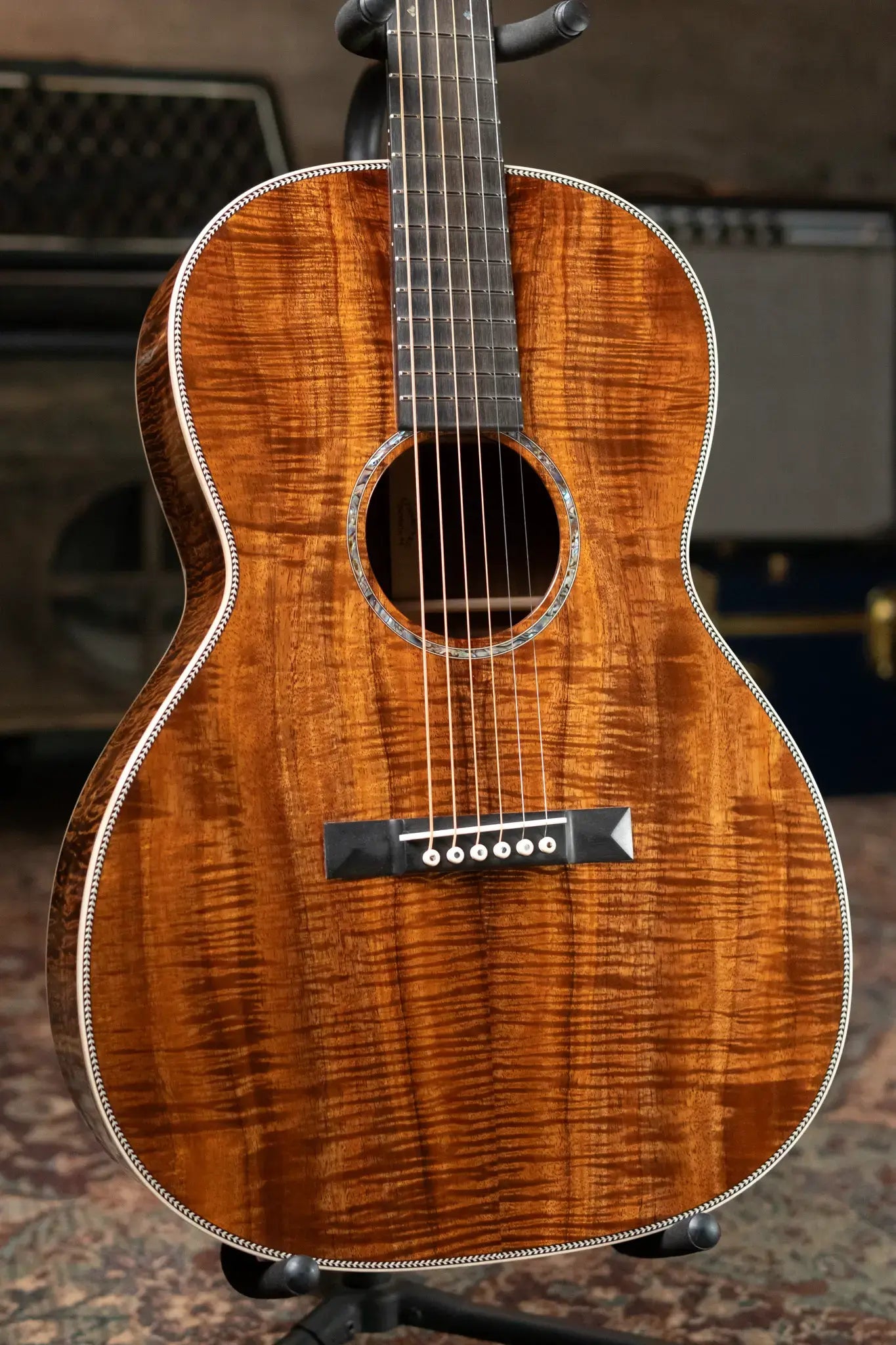 Martin Custom 000-12F Acoustic - Exceptional Figured Koa (Back, Sides and Top), Natural with Hardshell Case