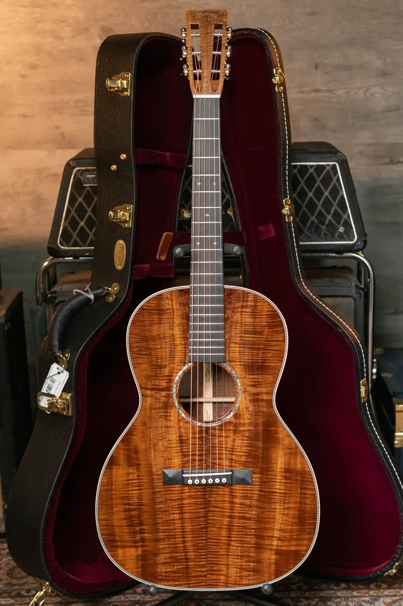 Martin Custom 000-12F Acoustic - Exceptional Figured Koa (Back, Sides and Top), Natural with Hardshell Case