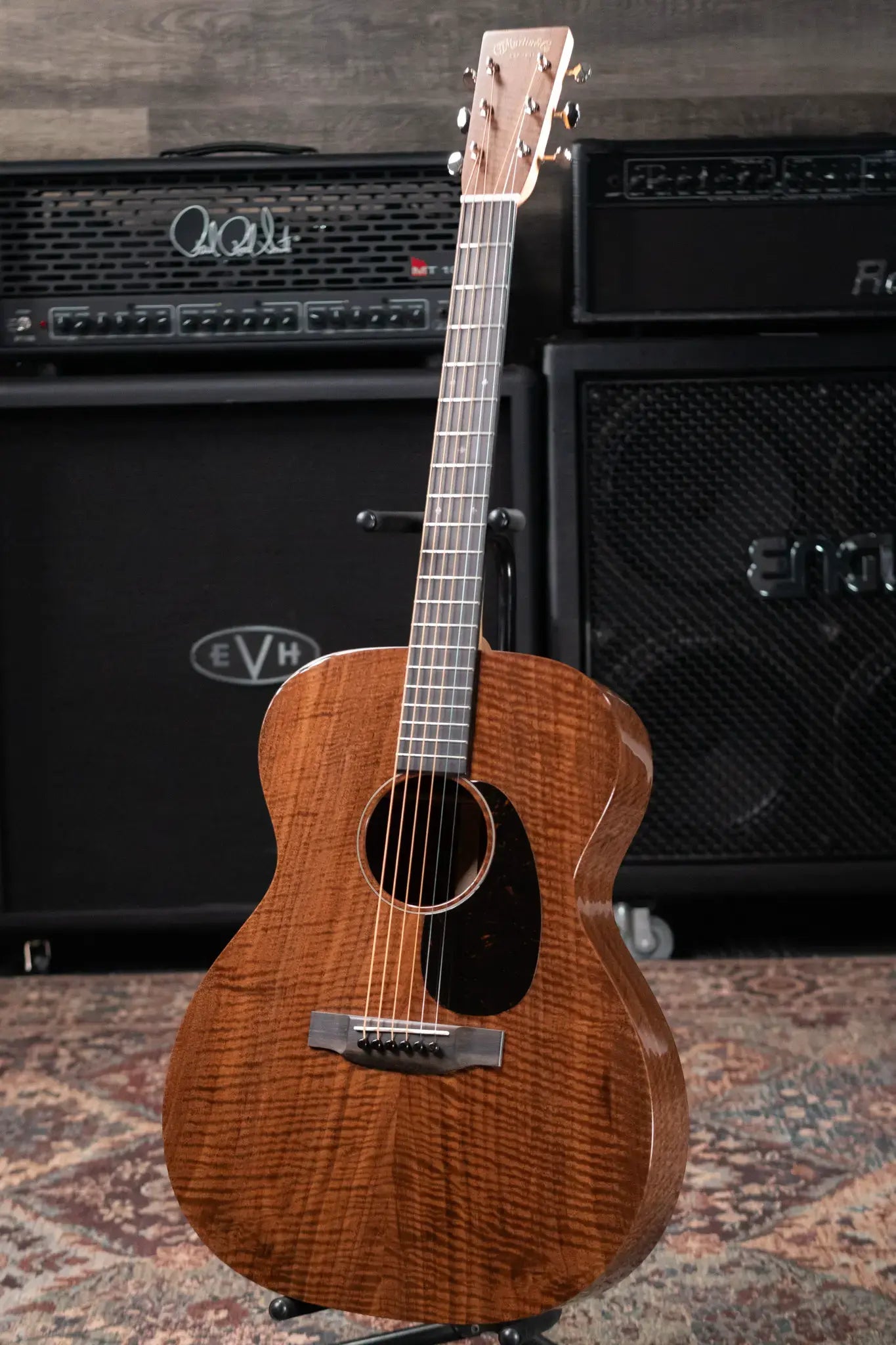 Martin Custom Shop Style 17 000-14F Acoustic Guitar - Bastogne Walnut with Hardshell Case