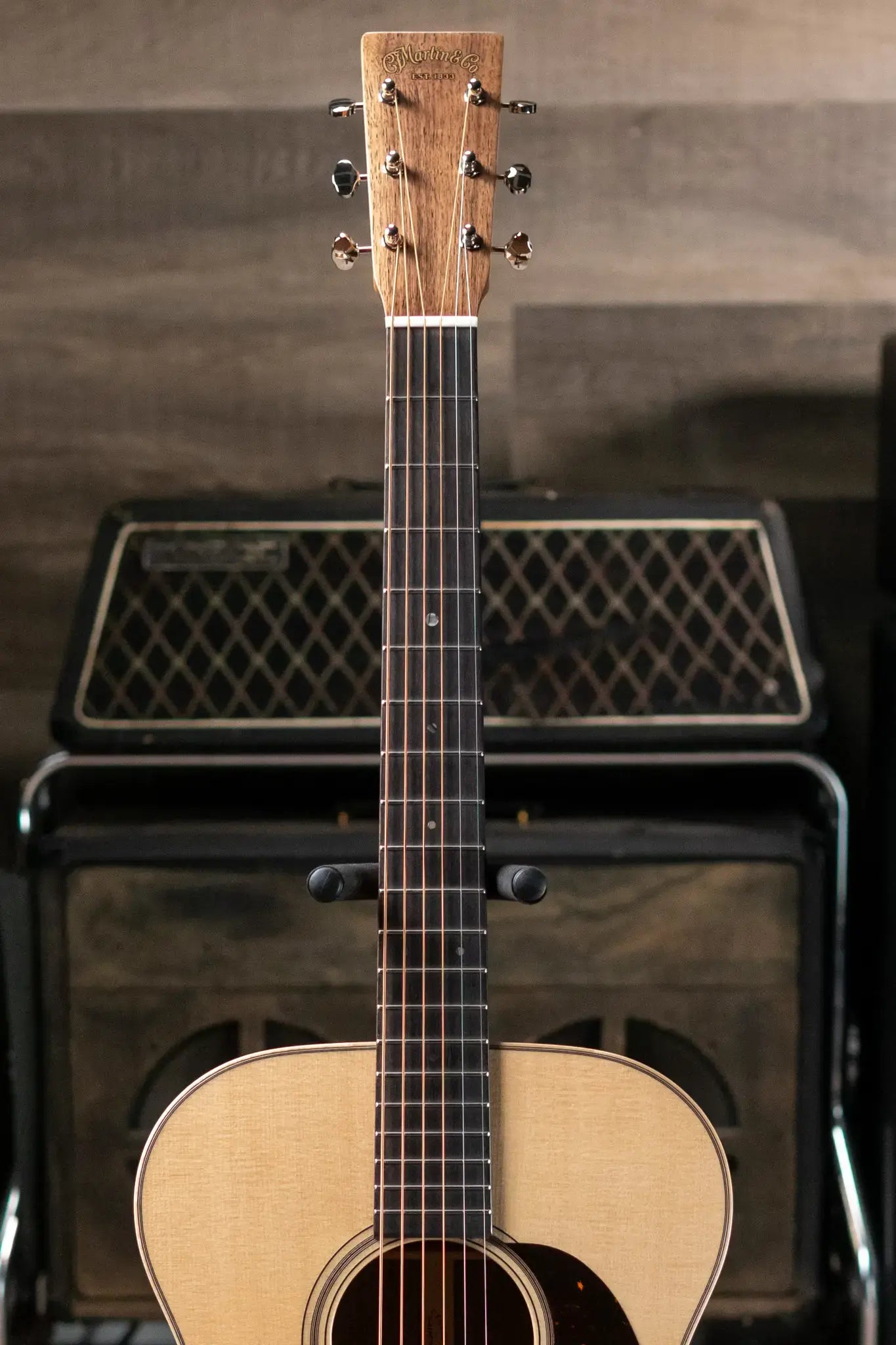 Martin Custom Shop 000 Acoustic Guitar - Black Walnut with Hardshell Case