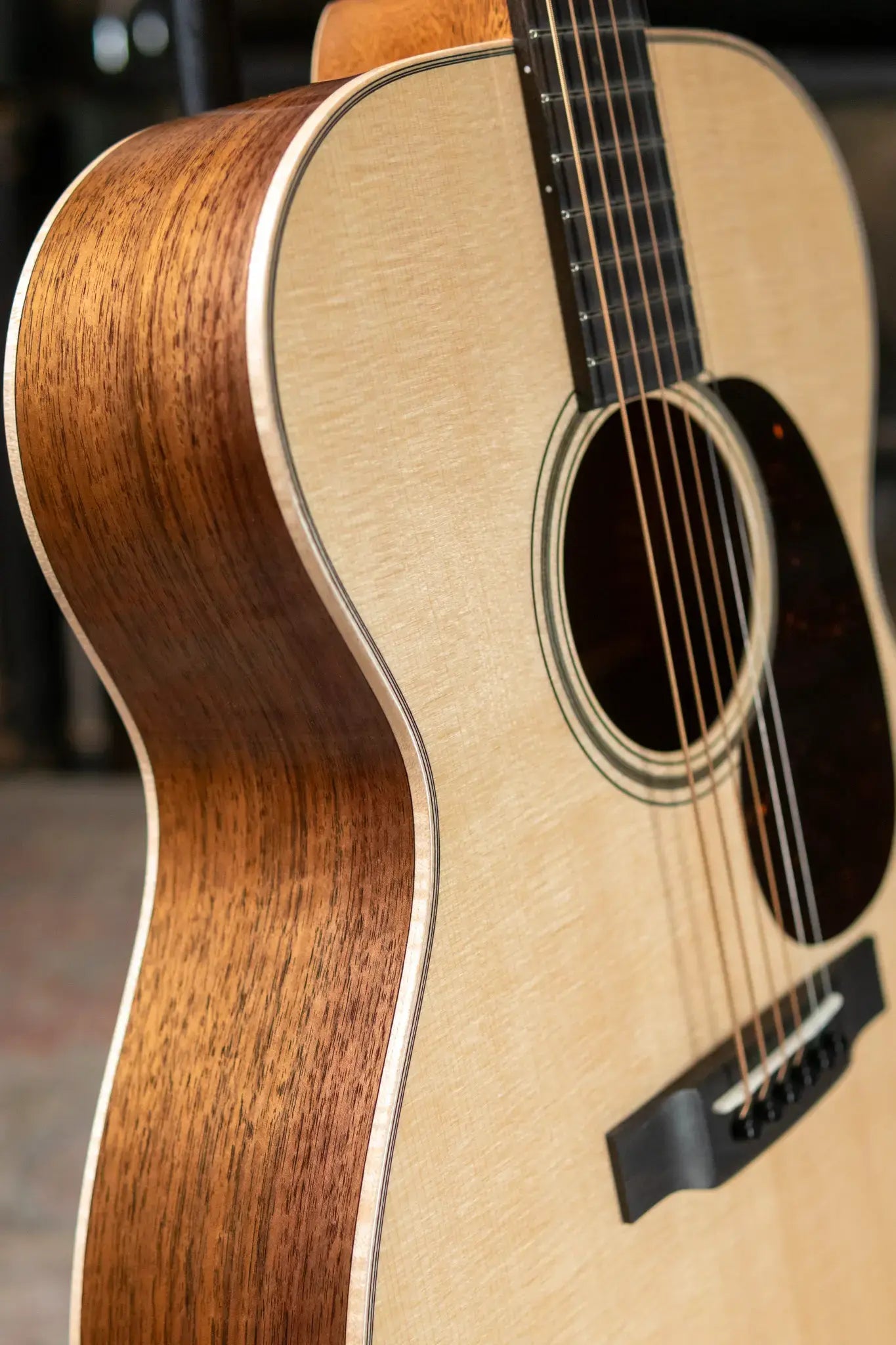 Martin Custom Shop 000 Acoustic Guitar - Black Walnut with Hardshell Case