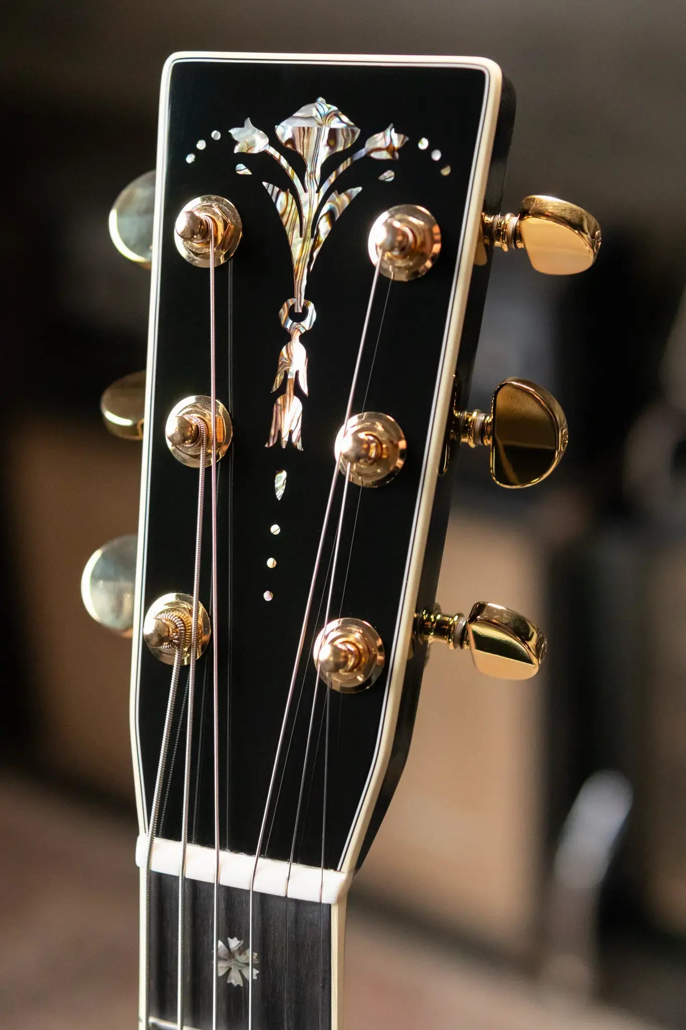 Martin Custom Style 45 000 Acoustic Guitar - East Indian Rosewood/Premium Spruce, Black with Hardshell Case