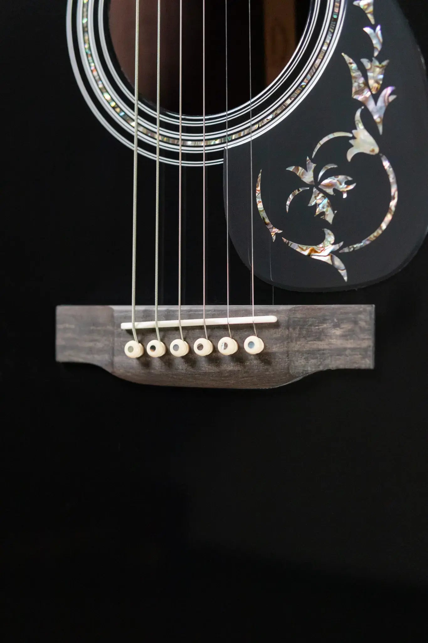 Martin Custom Style 45 000 Acoustic Guitar - East Indian Rosewood/Premium Spruce, Black with Hardshell Case