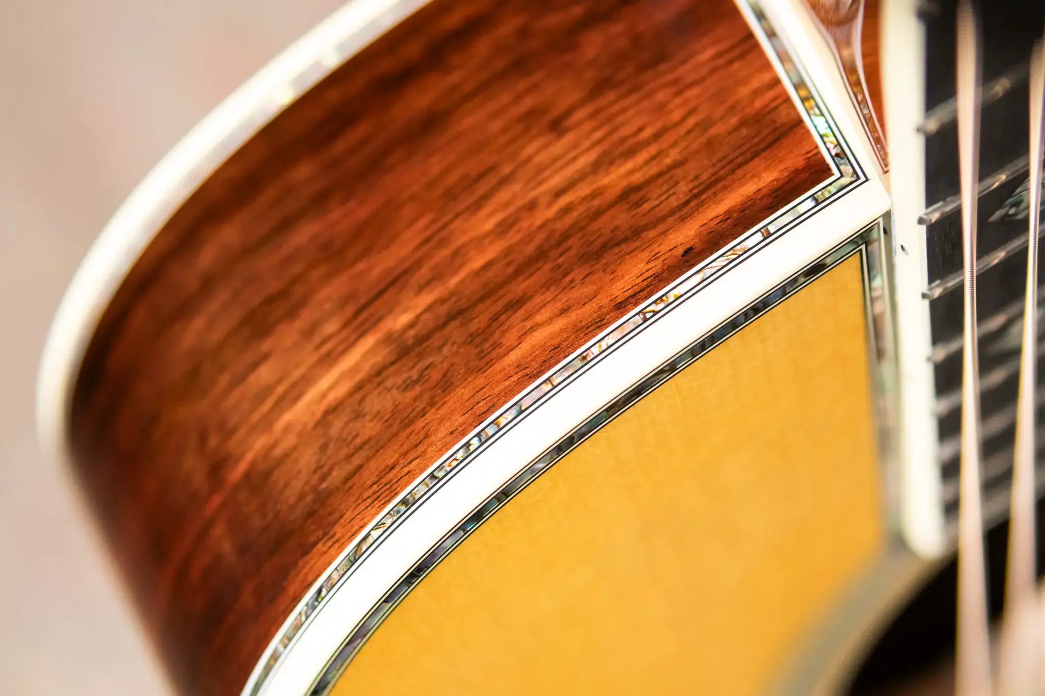 Martin Custom Shop Style 45 OM-14F Acoustic Guitar - Macassar Ebony/Premium Spruce with Hardshell Case