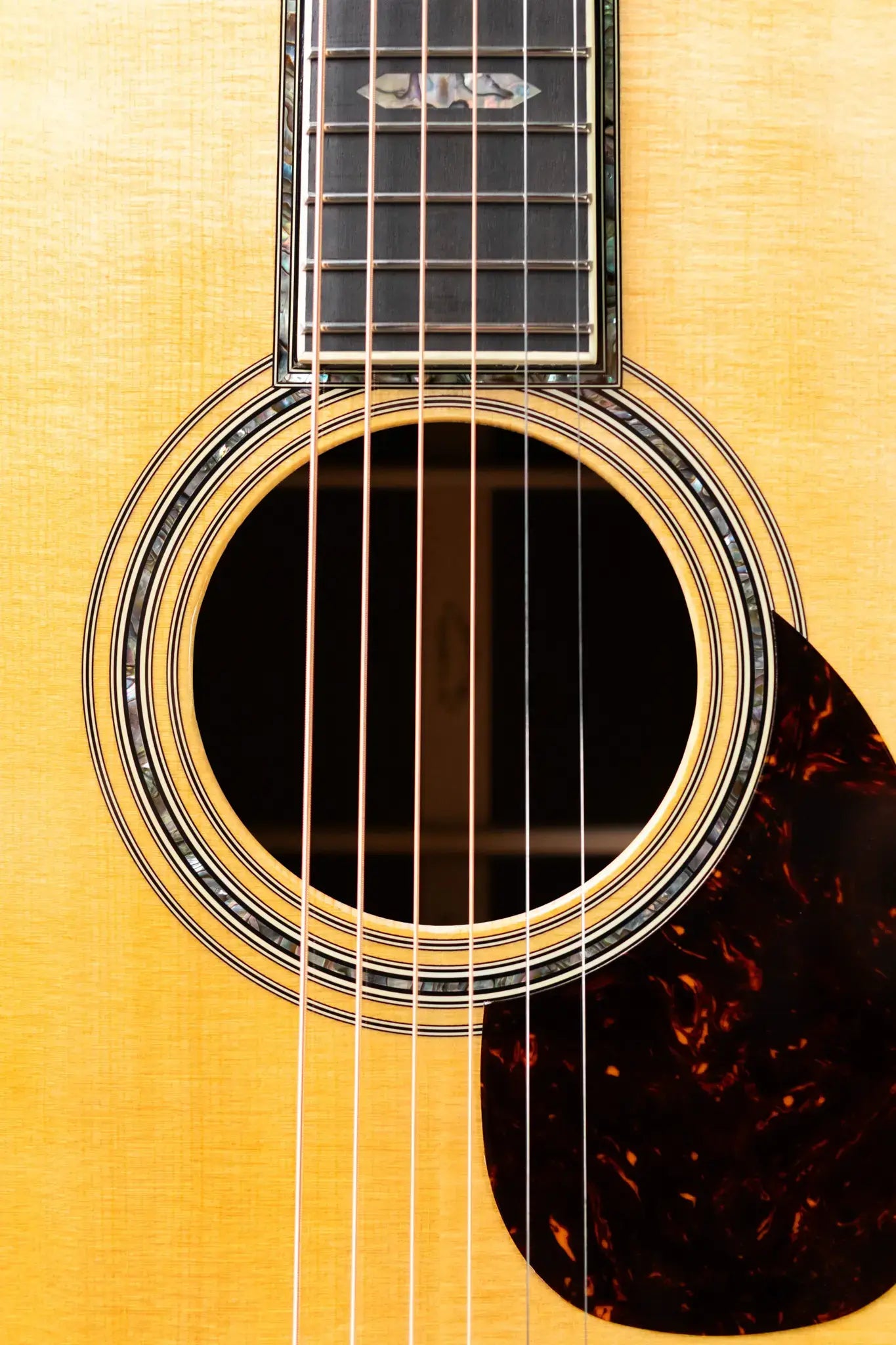 Martin Custom Shop Style 45 OM-14F Acoustic Guitar - Macassar Ebony/Premium Spruce with Hardshell Case