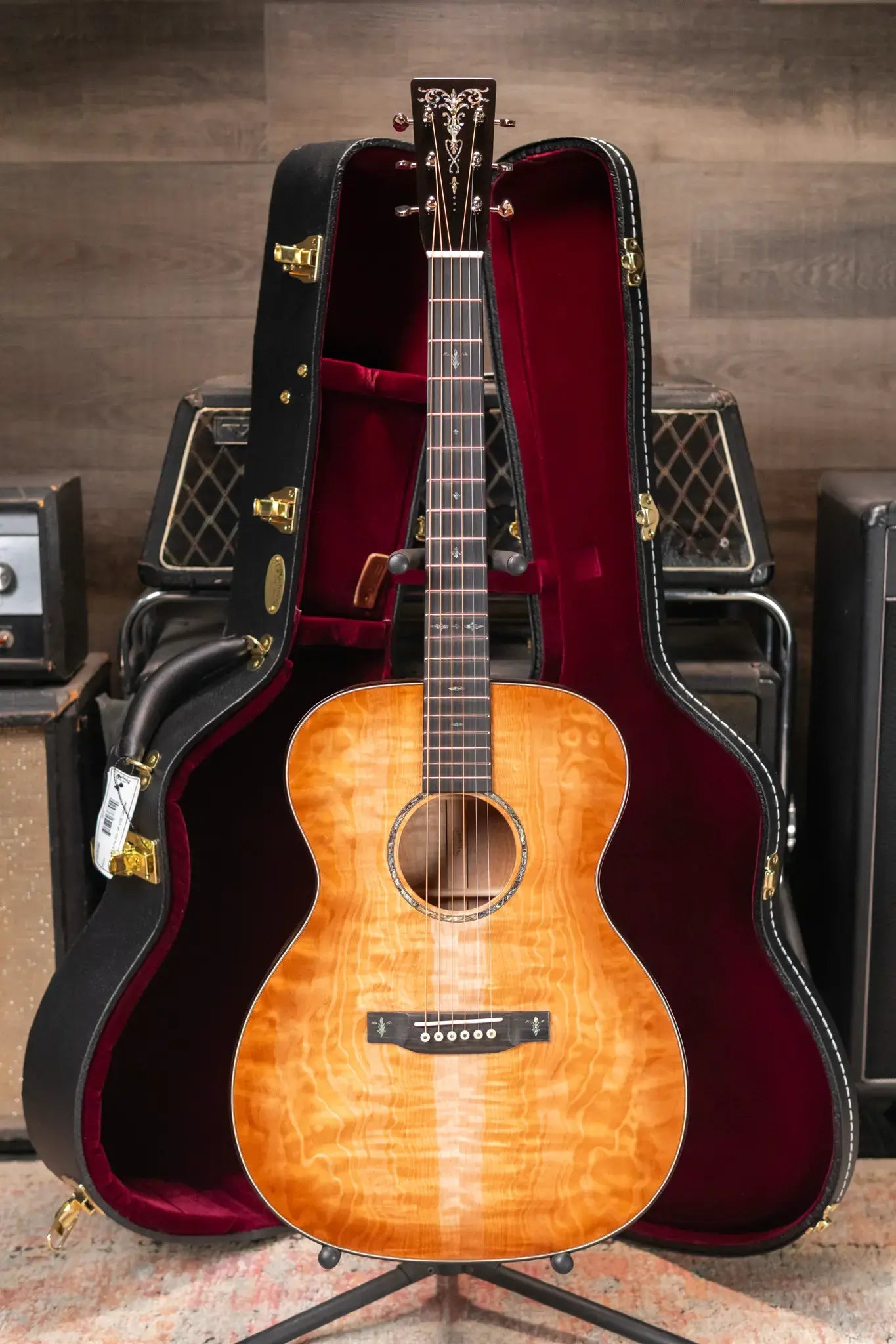 Martin Custom Shop Style 45 000-14F Acoustic Guitar - Master Grade Quilted Maple with Hardshell Case