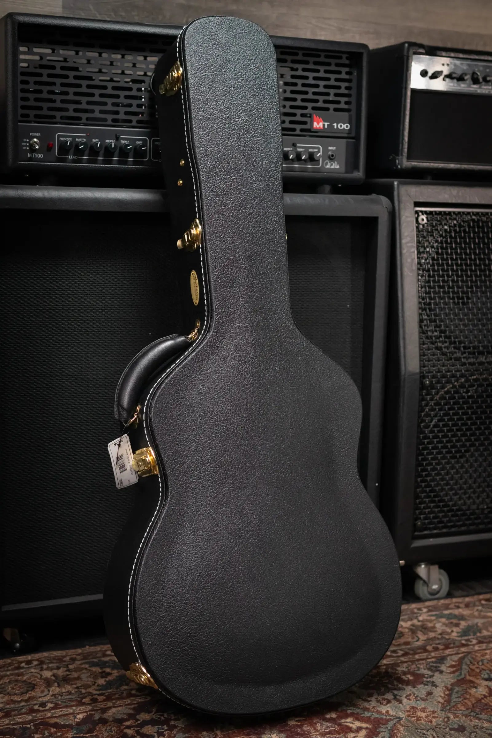 Martin Custom Shop Style 45 OM-14F Acoustic Guitar - Quilted Maple, Blue Ocean Fade Burst with Hardshell Case