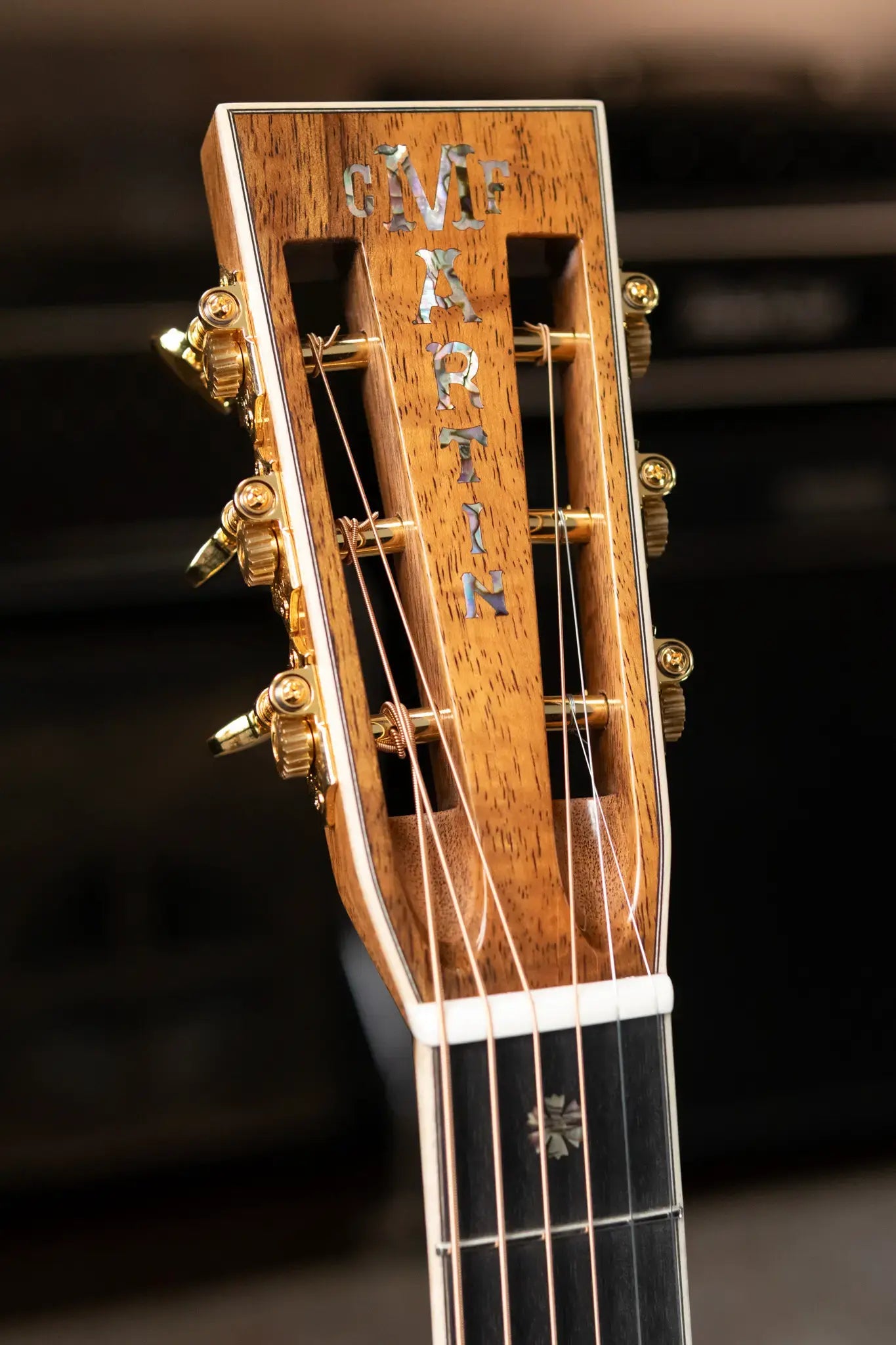 Martin Custom Style 45 000 Acoustic Guitar - Highly Flamed Koa (Back, Sides and Top), Natural with Hardshell Case