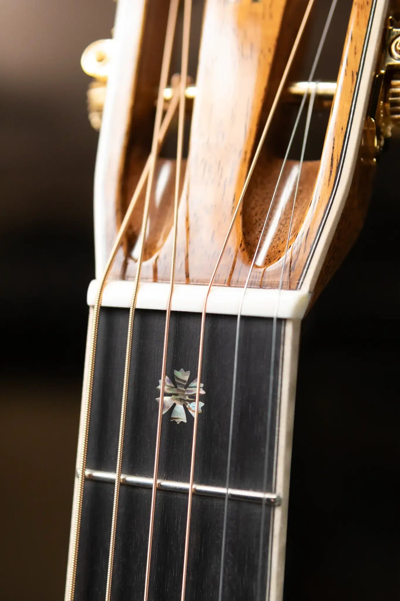 Martin Custom Style 45 000 Acoustic Guitar - Highly Flamed Koa (Back, Sides and Top), Natural with Hardshell Case