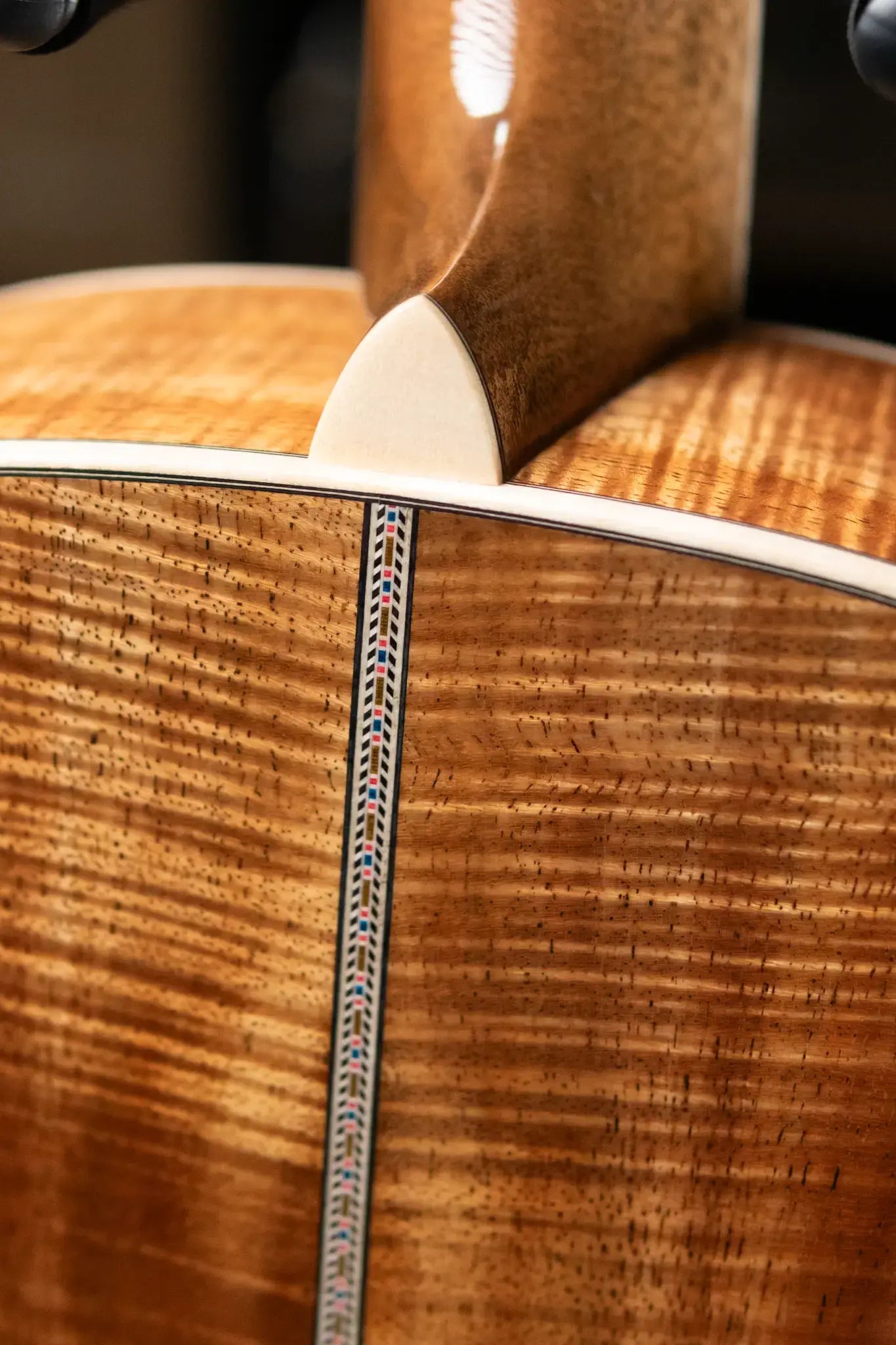 Martin Custom Style 45 000 Acoustic Guitar - Highly Flamed Koa (Back, Sides and Top), Natural with Hardshell Case