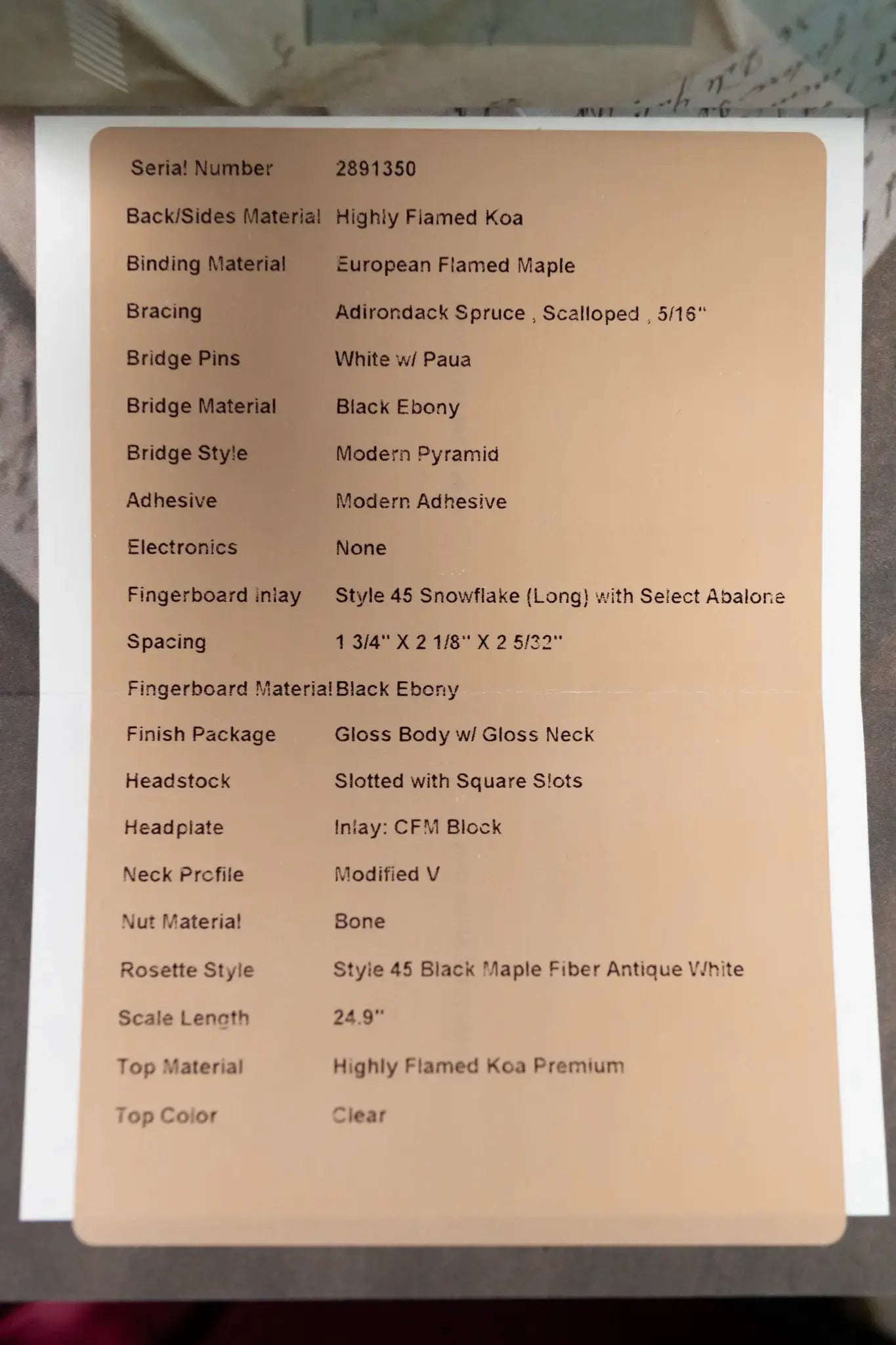 Martin Custom Style 45 000 Acoustic Guitar - Highly Flamed Koa (Back, Sides and Top), Natural with Hardshell Case