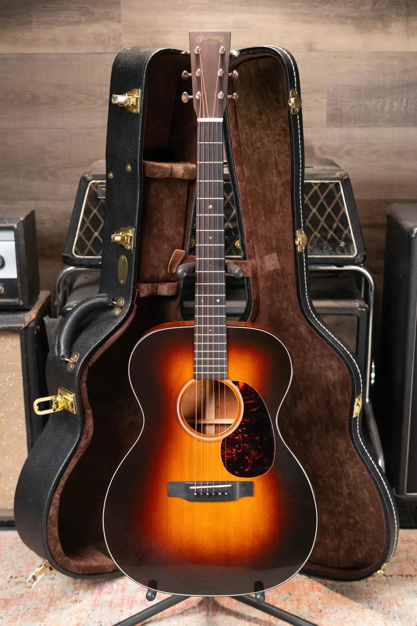 Martin Custom 000-18 Golden Era 1937 Acoustic Guitar, Quilted Mahogany/Adirondack Spruce, 1935 Sunburst with Hardshell Case - Used