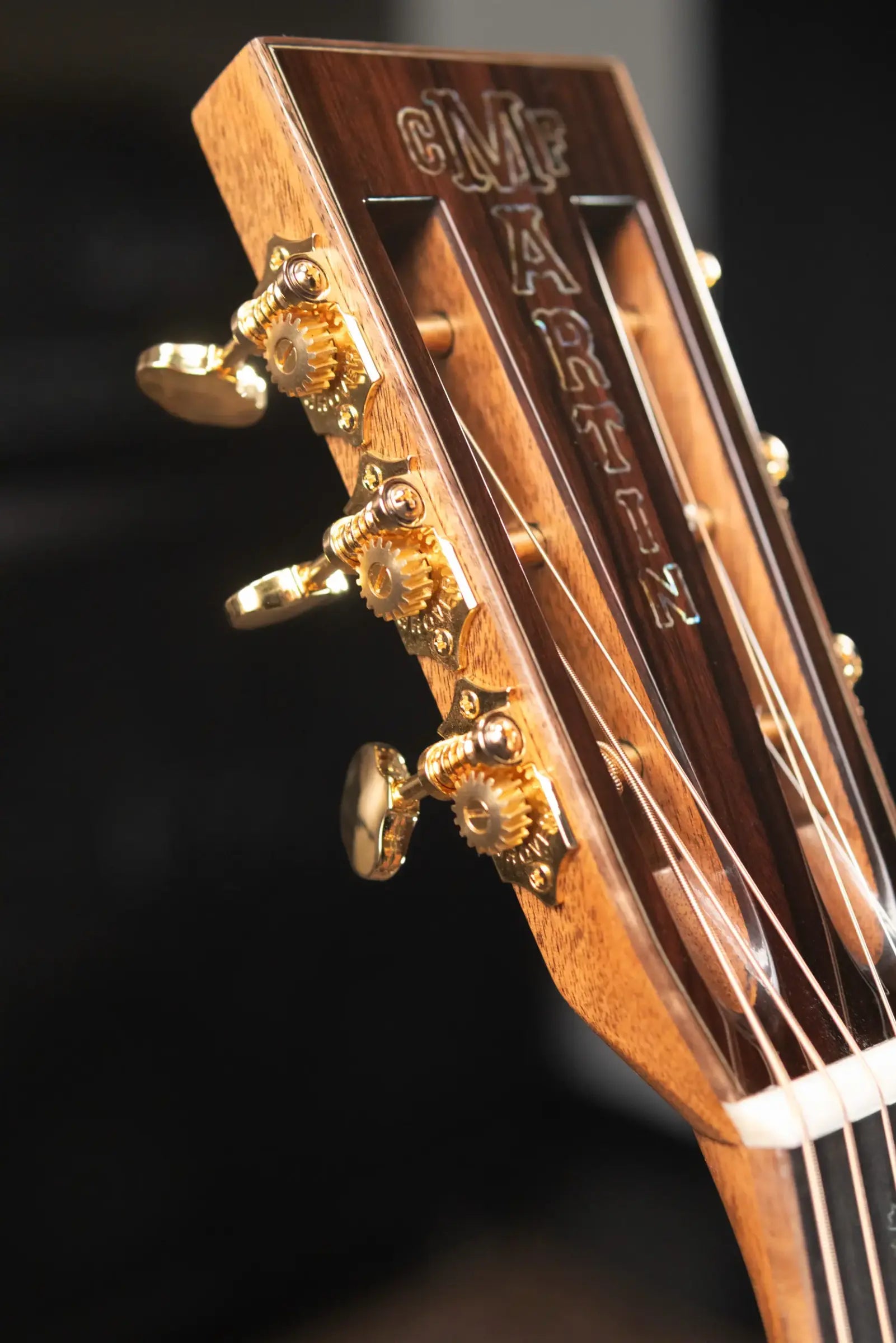 Martin Custom Style 45 00 Acoustic Guitar - Premium Sinker Redwood/Striped Macassar Ebony with Hardshell Case