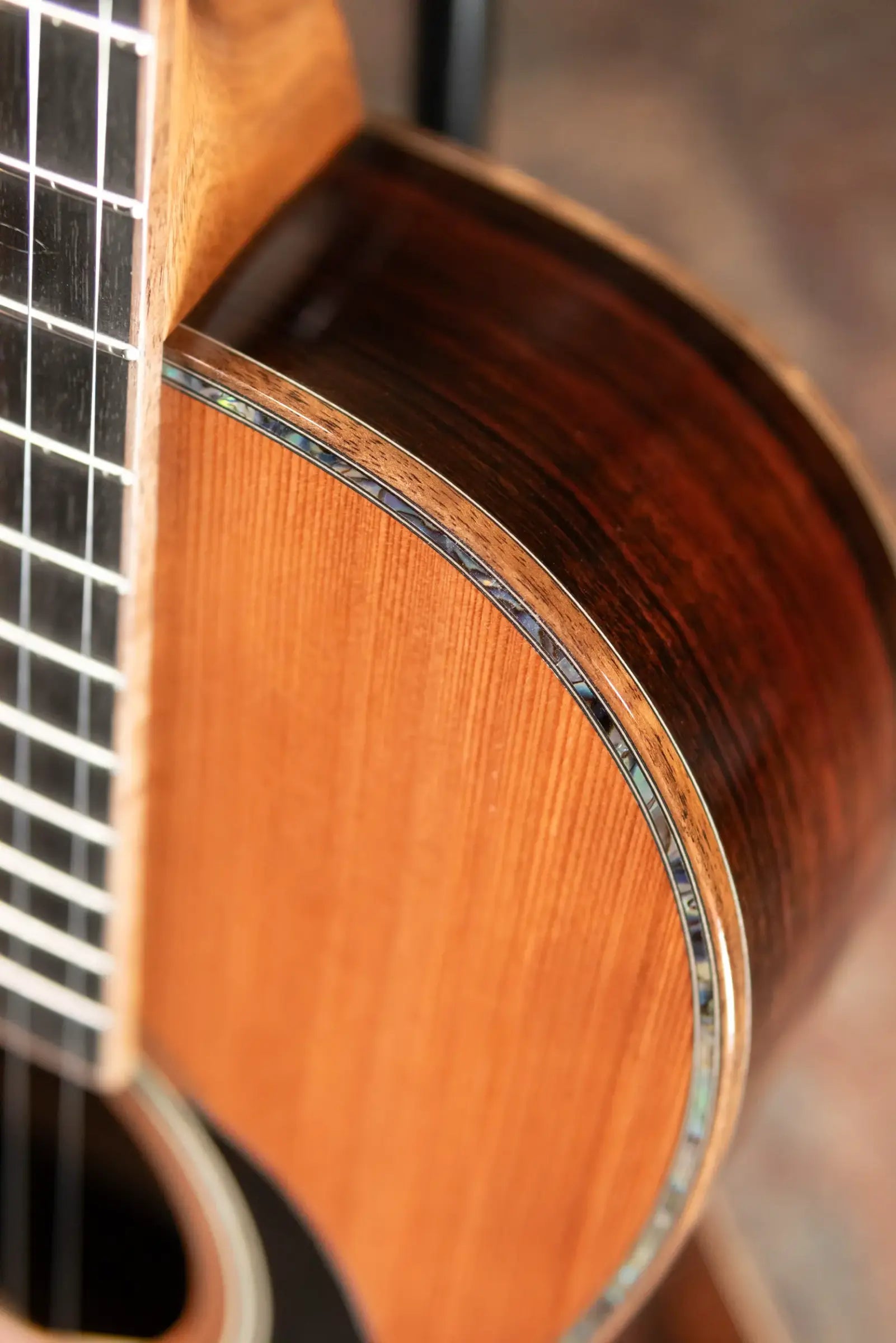 Martin Custom Style 45 00 Acoustic Guitar - Premium Sinker Redwood/Striped Macassar Ebony with Hardshell Case