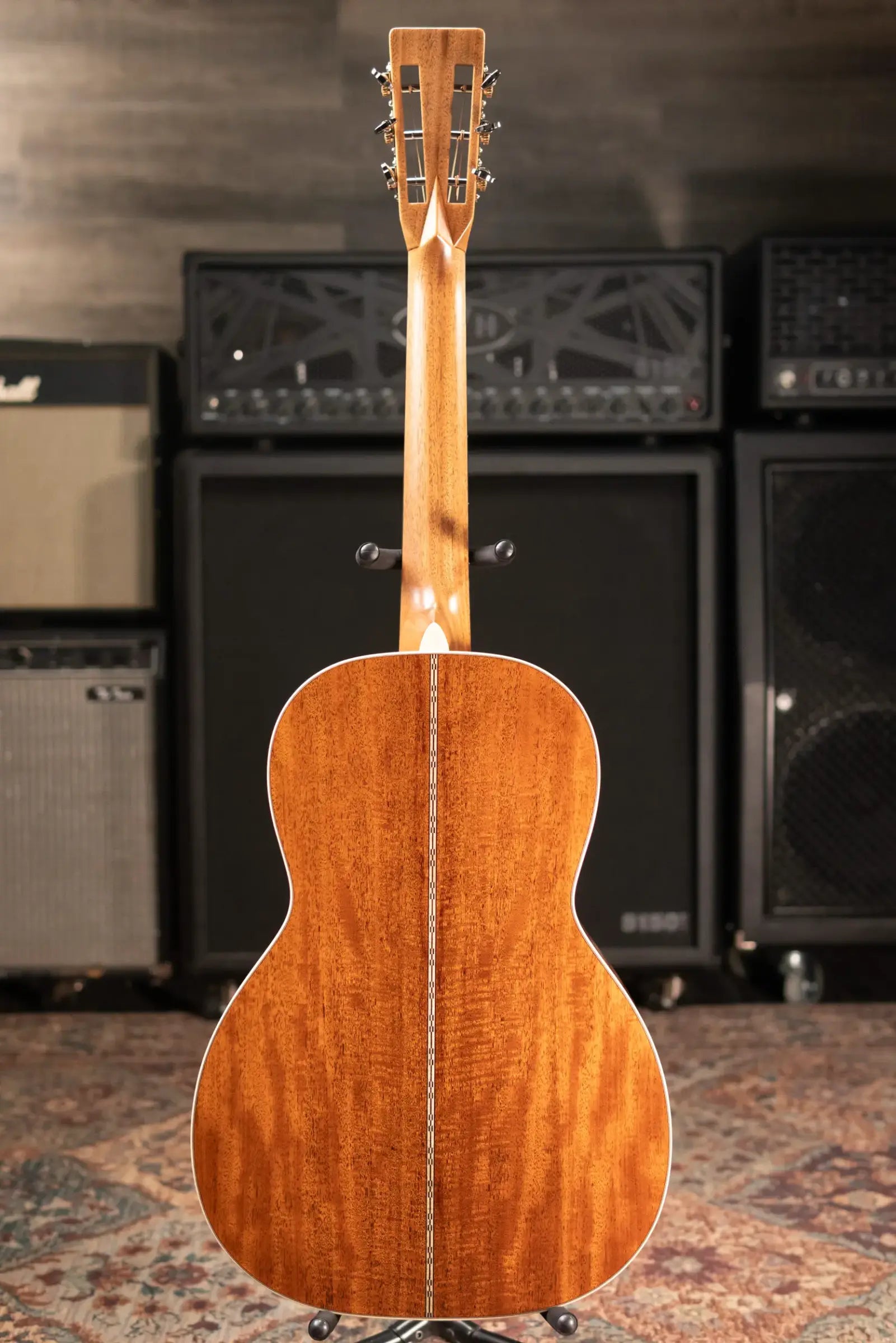 Martin Custom Shop Style 28 00-12F Acoustic Guitar - Flamed Mahogany/Western Red Cedar, 1935 Sunburst with Hardshell Case